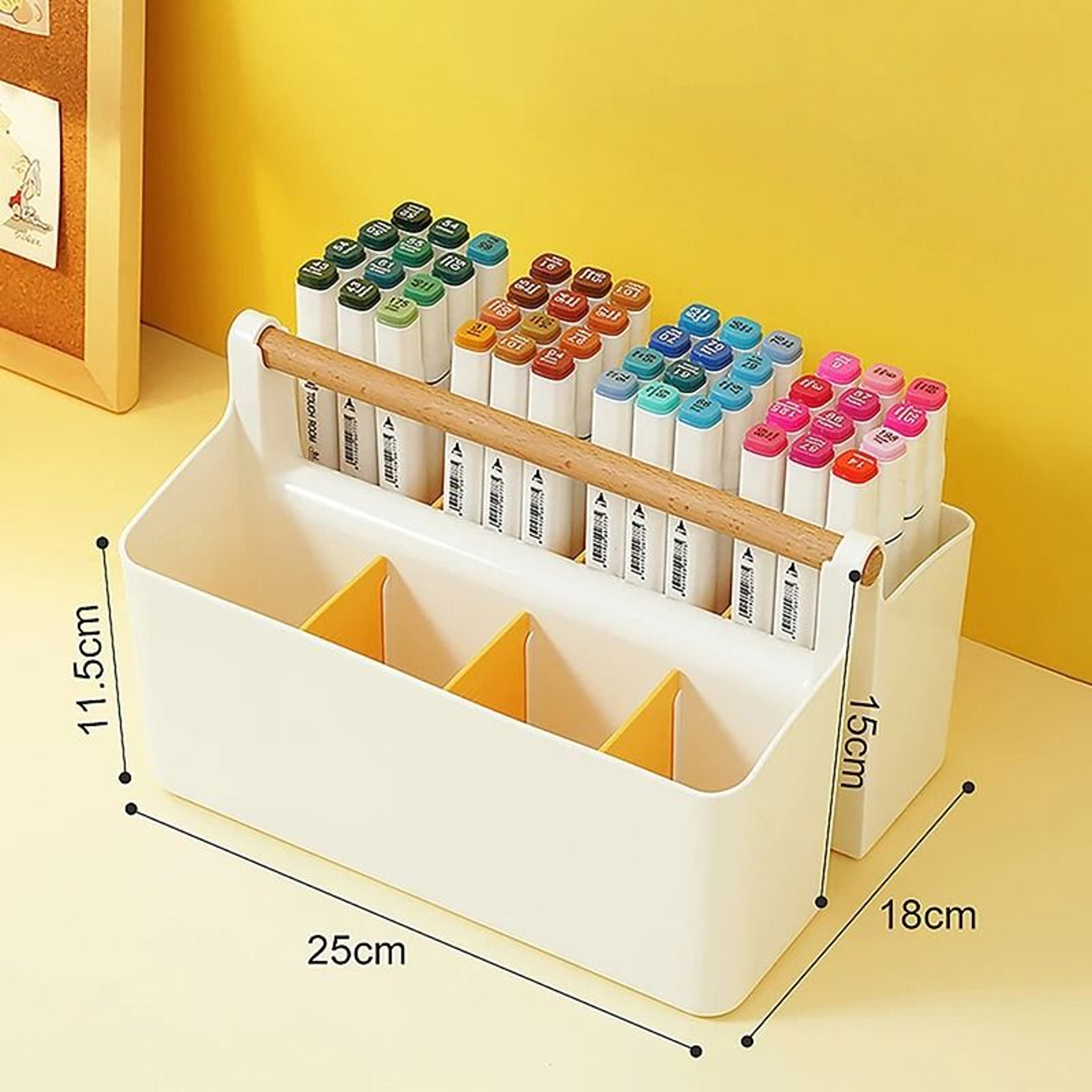 Multifunctional Desktop Storage Basket  Large Capacity Office  School Organizer 12