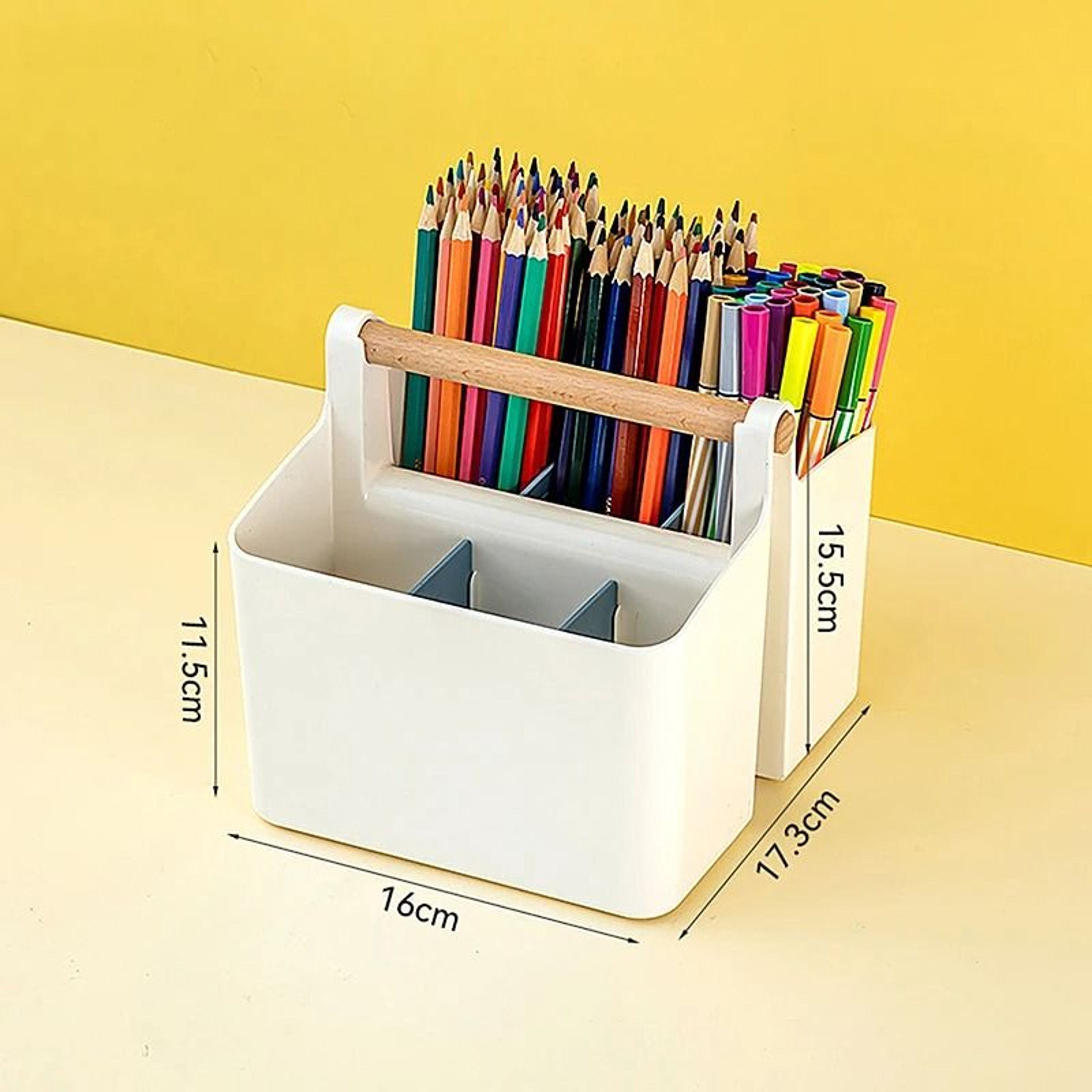 Multifunctional Desktop Storage Basket  Large Capacity Office  School Organizer 7
