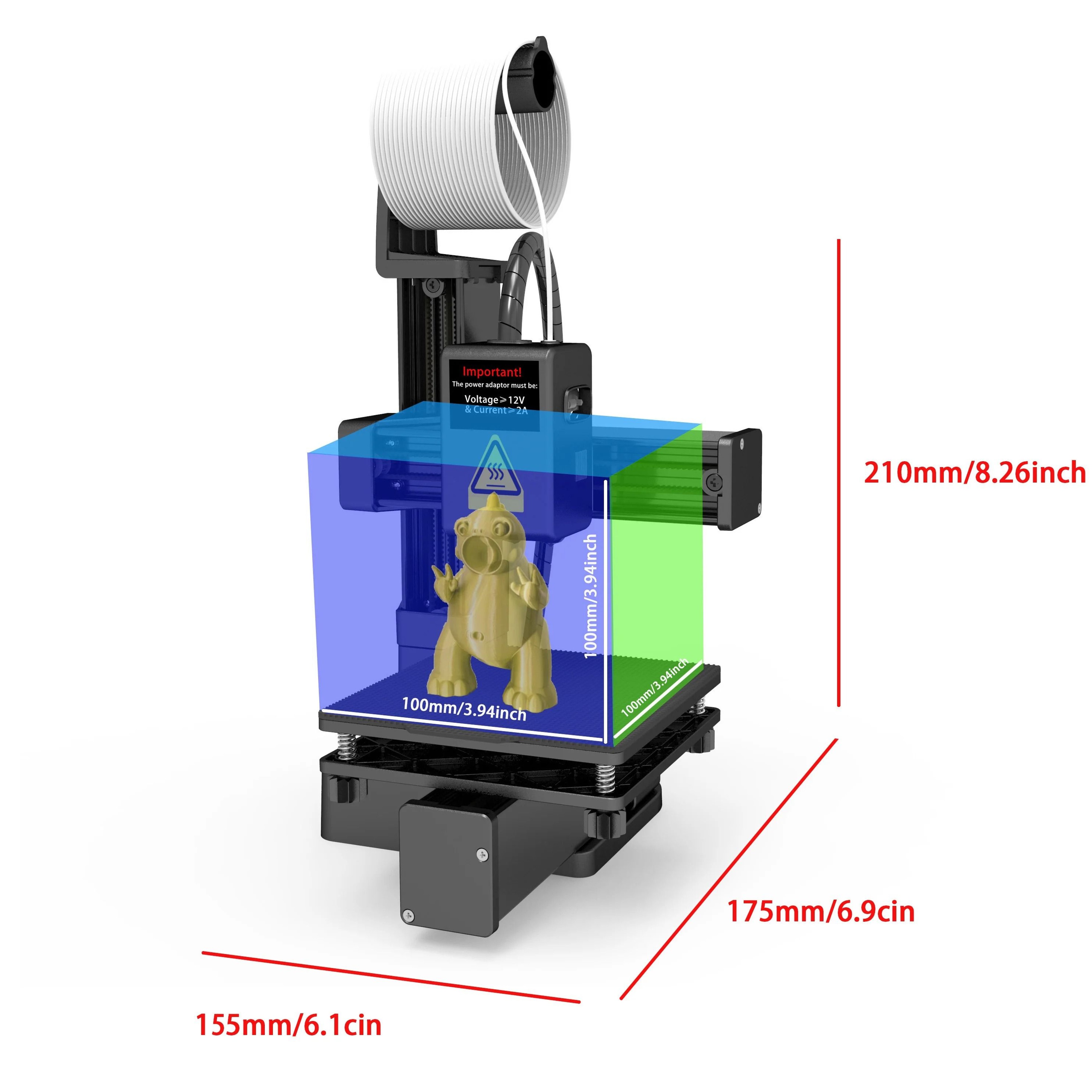 Compact EntryLevel 3D Printer  BeginnerFriendly PLA  TPU Desktop Creator 2