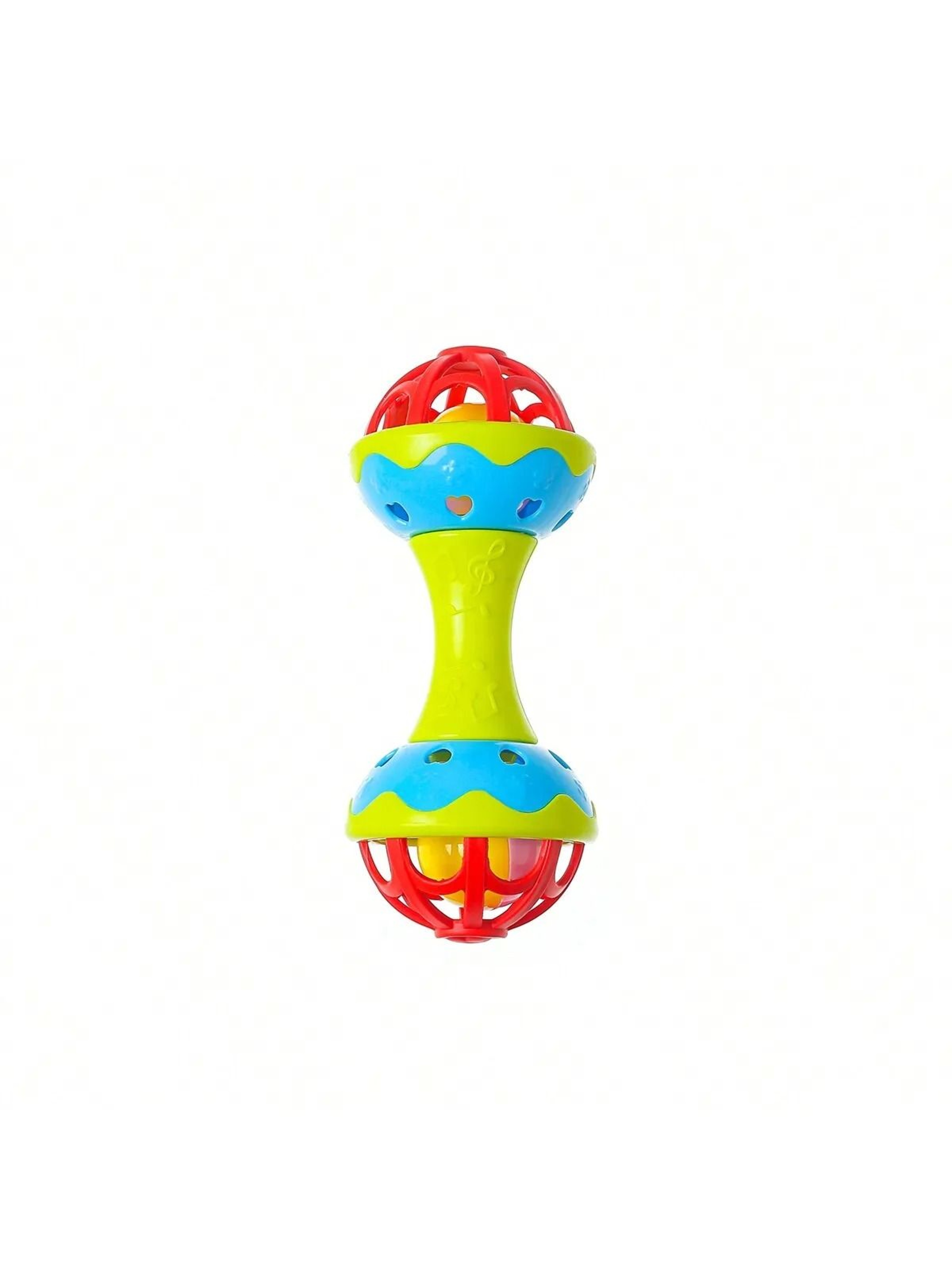 Toddler DoubleHeaded Hand Rattle  Soothing Grip  Sensory Baby Toy 3