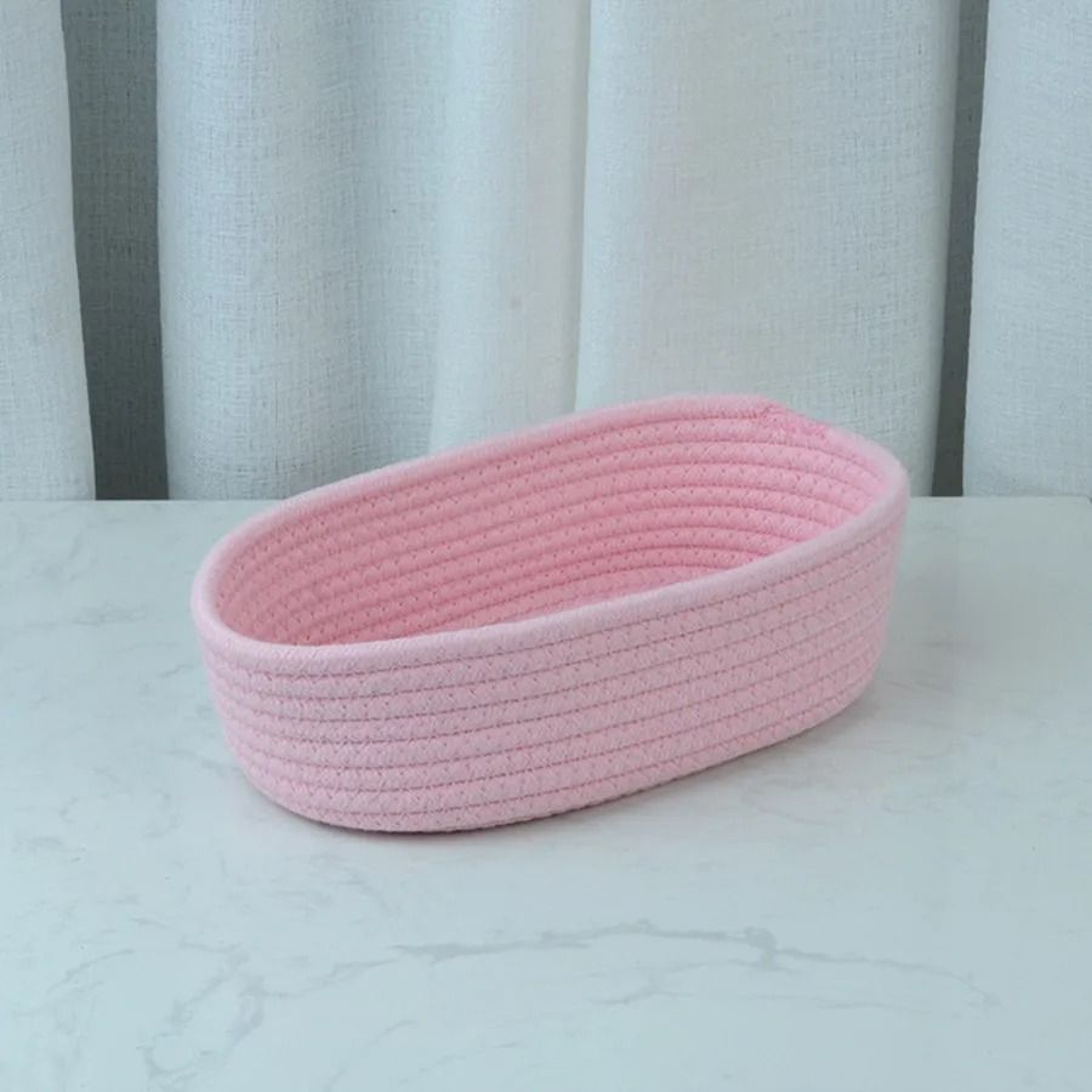Woven Cotton Rope Storage Baskets  Multifunctional Desktop Organizer 10