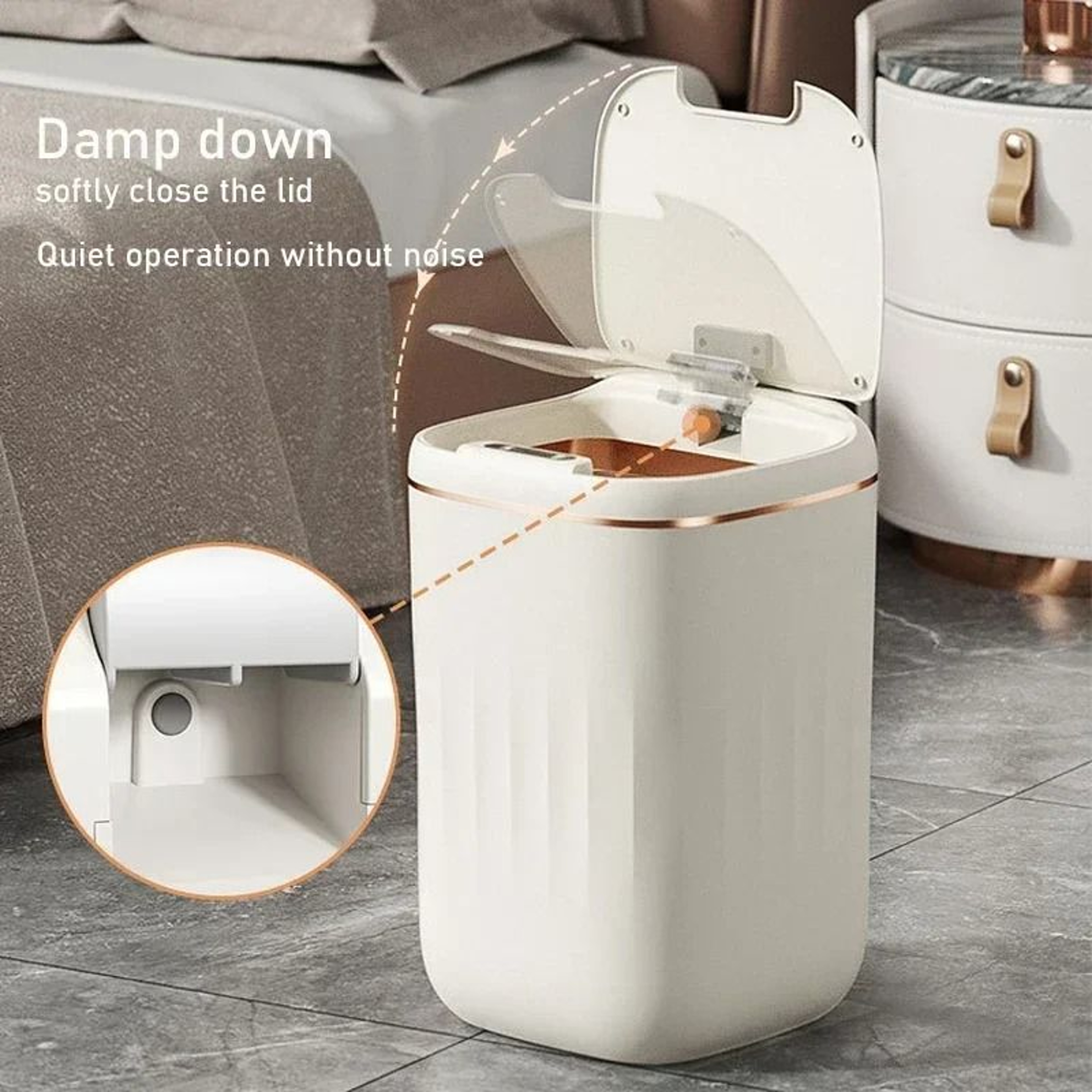 20L Smart Sensor Trash Can  LargeCapacity Waterproof Bin For Kitchen  Bathroom 2