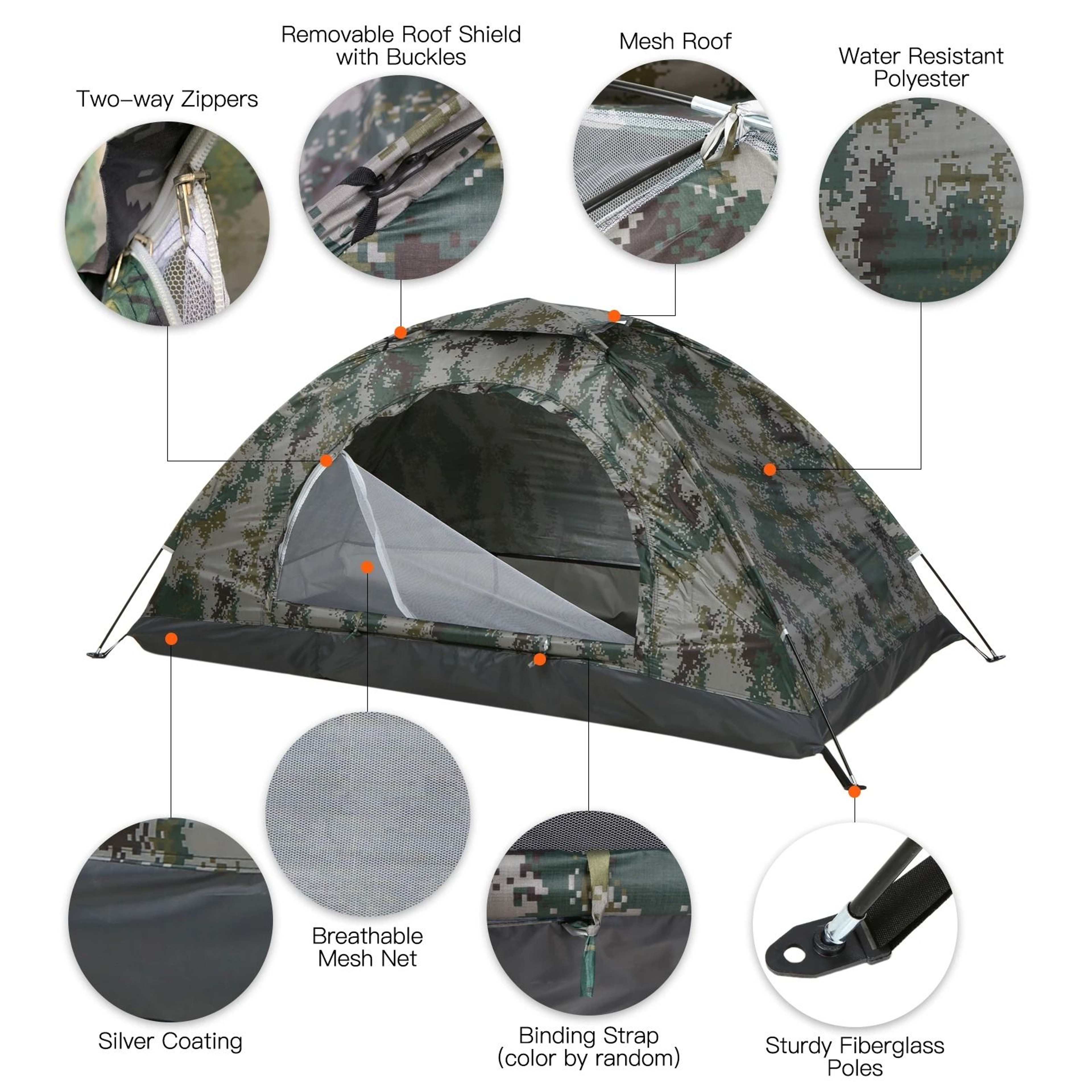 Ultralight Camping Tent  Portable AntiUV Outdoor Shelter 0