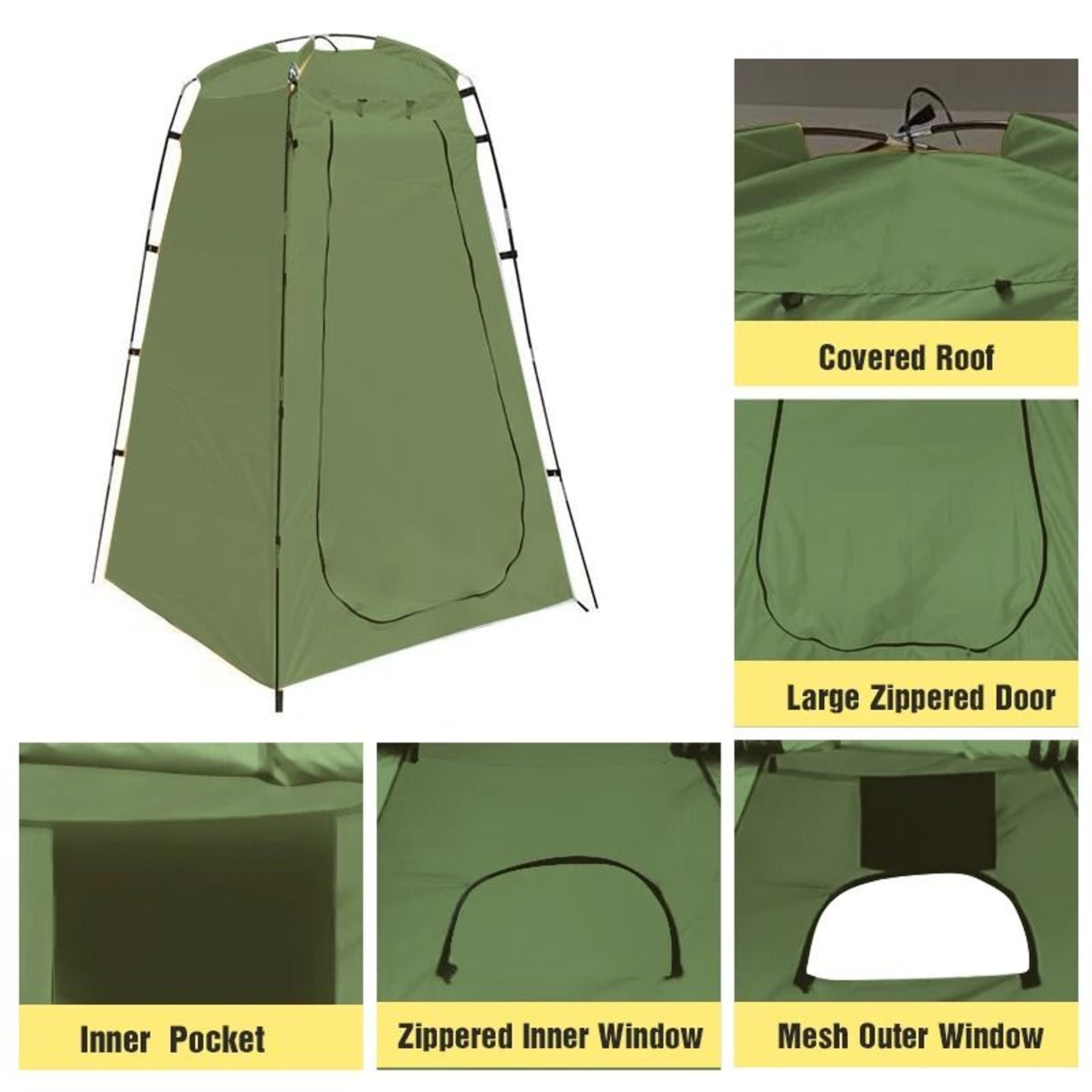 Portable Privacy Shower Tent  Outdoor Waterproof Changing Room  Shelter 1