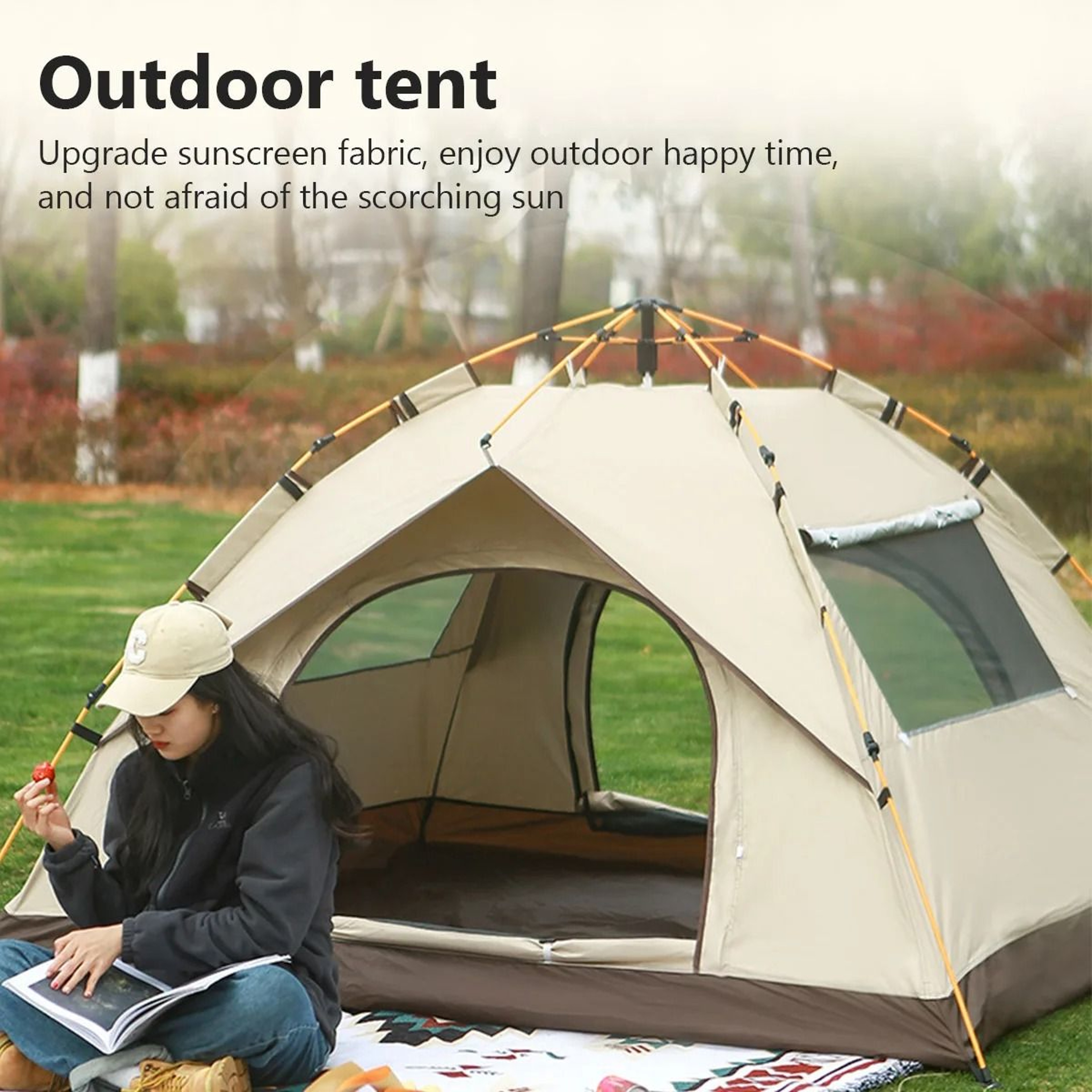 Automatic Family Camping Tent  Waterproof  Portable AllSeason Shelter 0