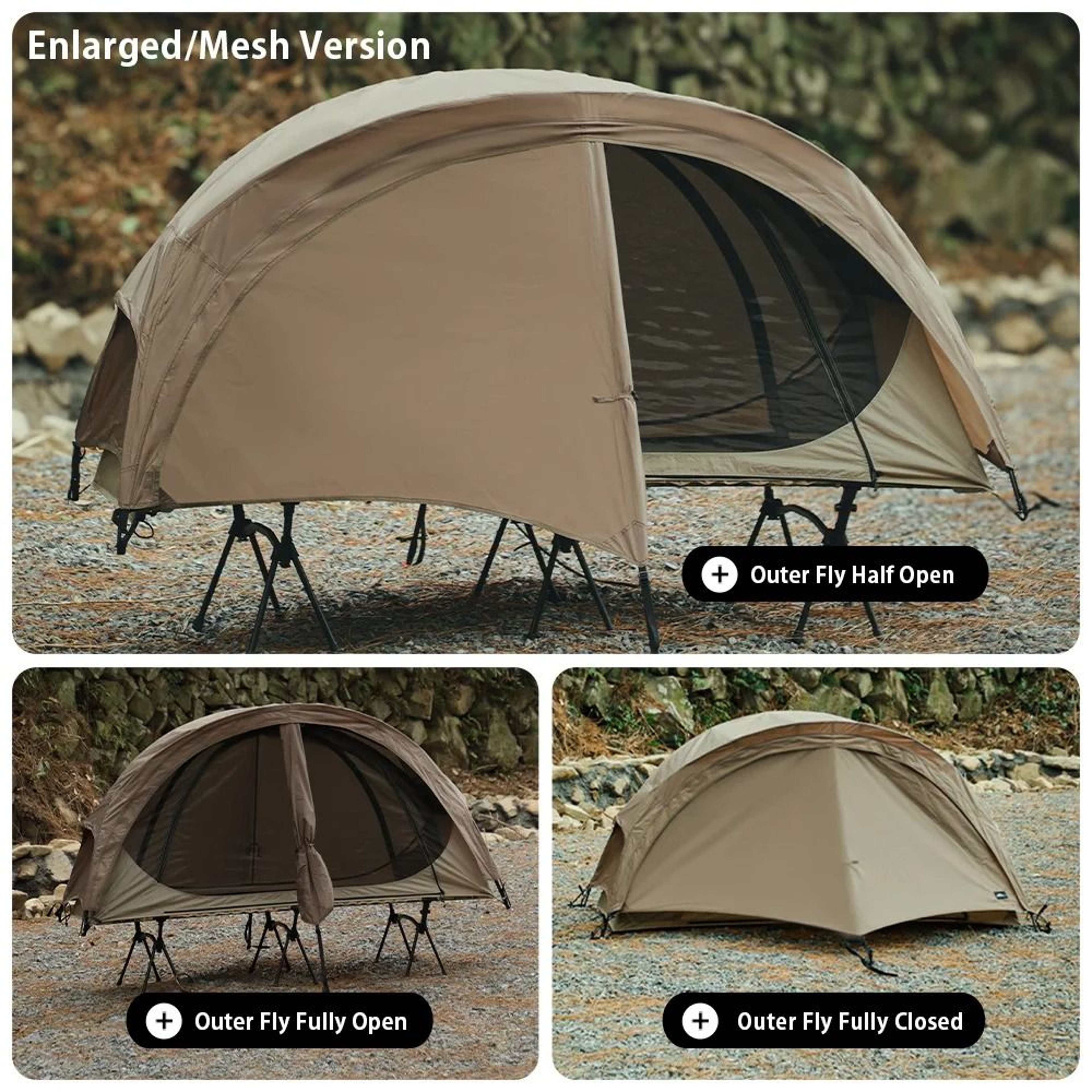UltraLight Cot Tent  Waterproof  MosquitoProof Outdoor Shelter 1