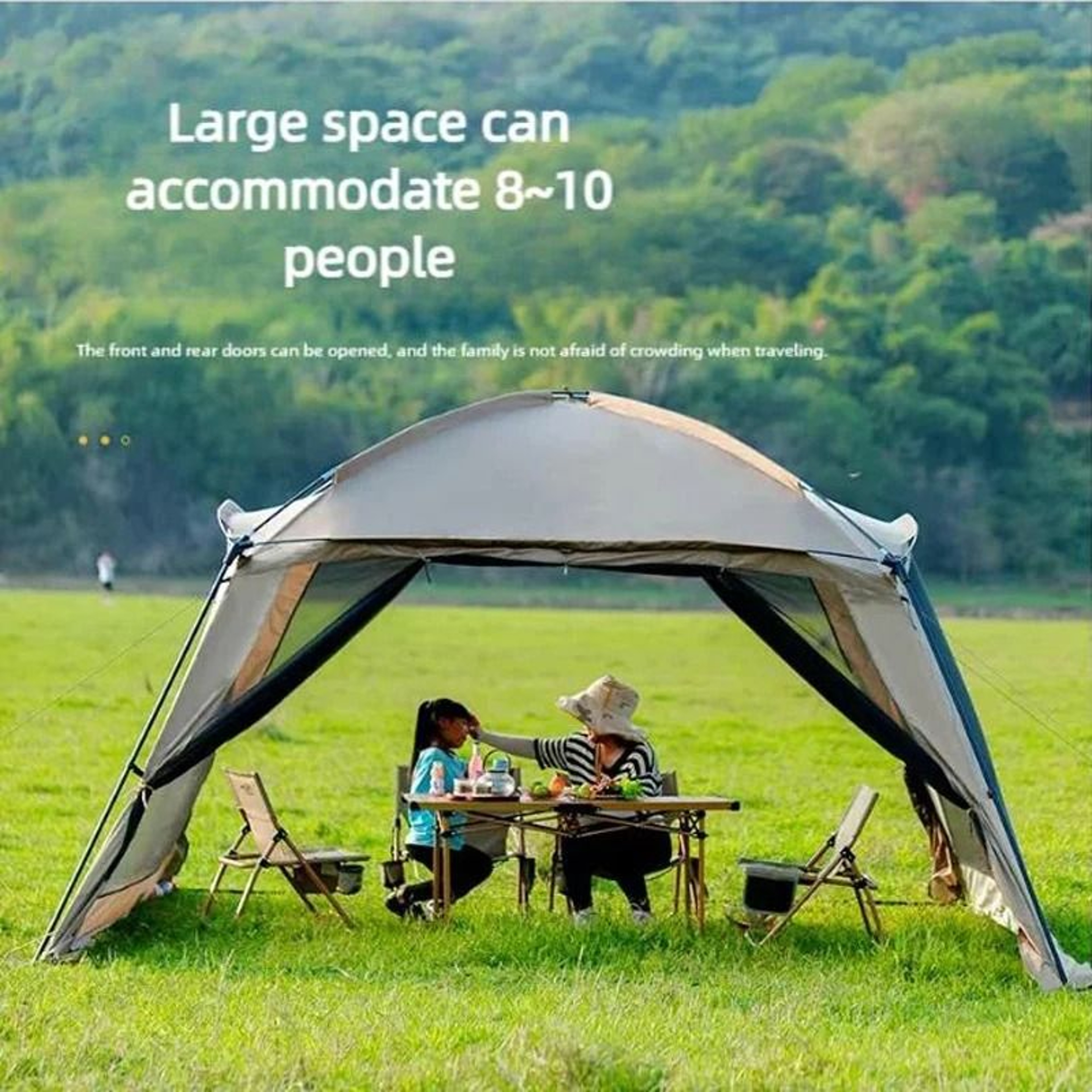 ExtraLarge Mesh Party Tent  615 Person Rainproof Sunshade Canopy 3