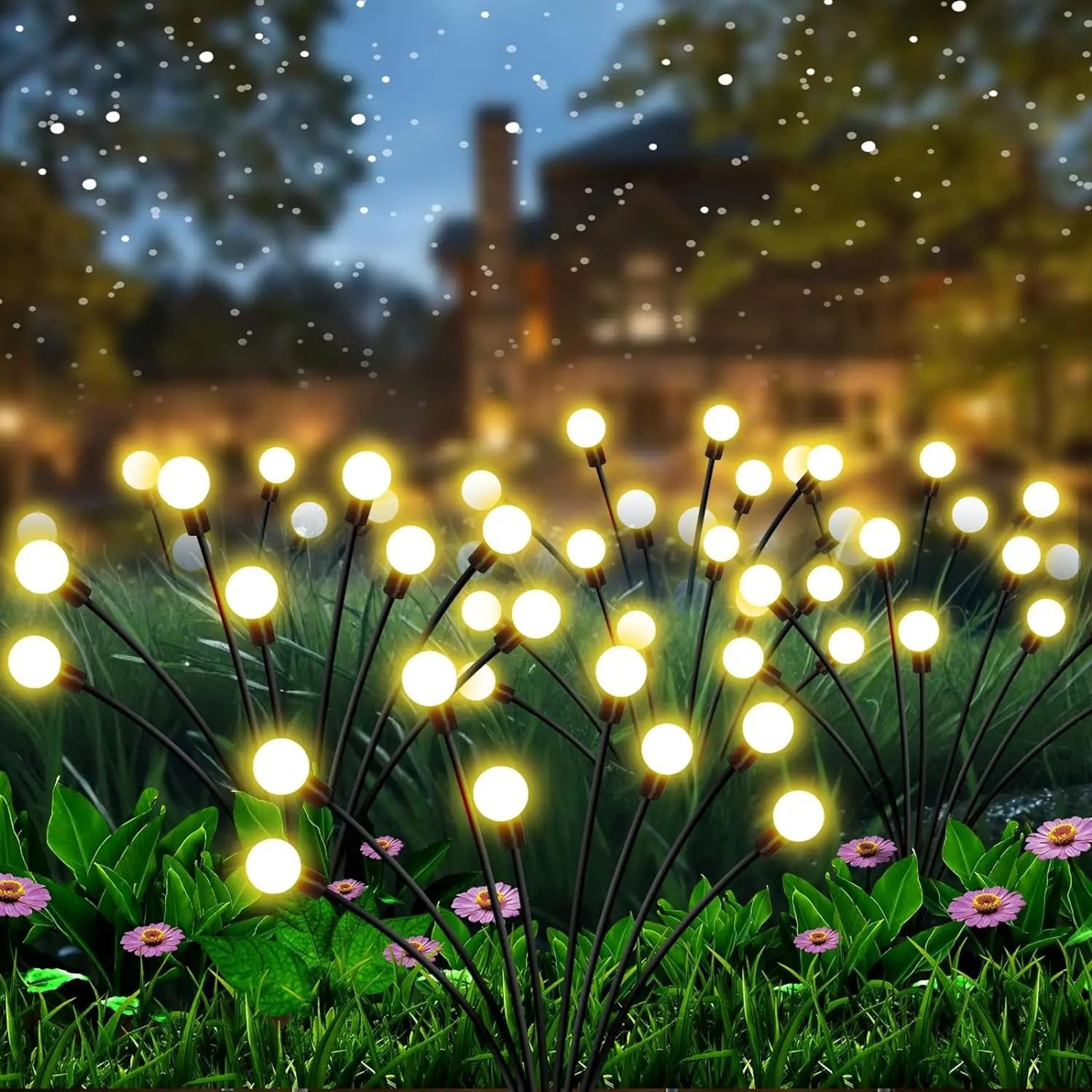 New Upgraded Solar Firefly Lights  Waterproof Outdoor Garden Decor 7