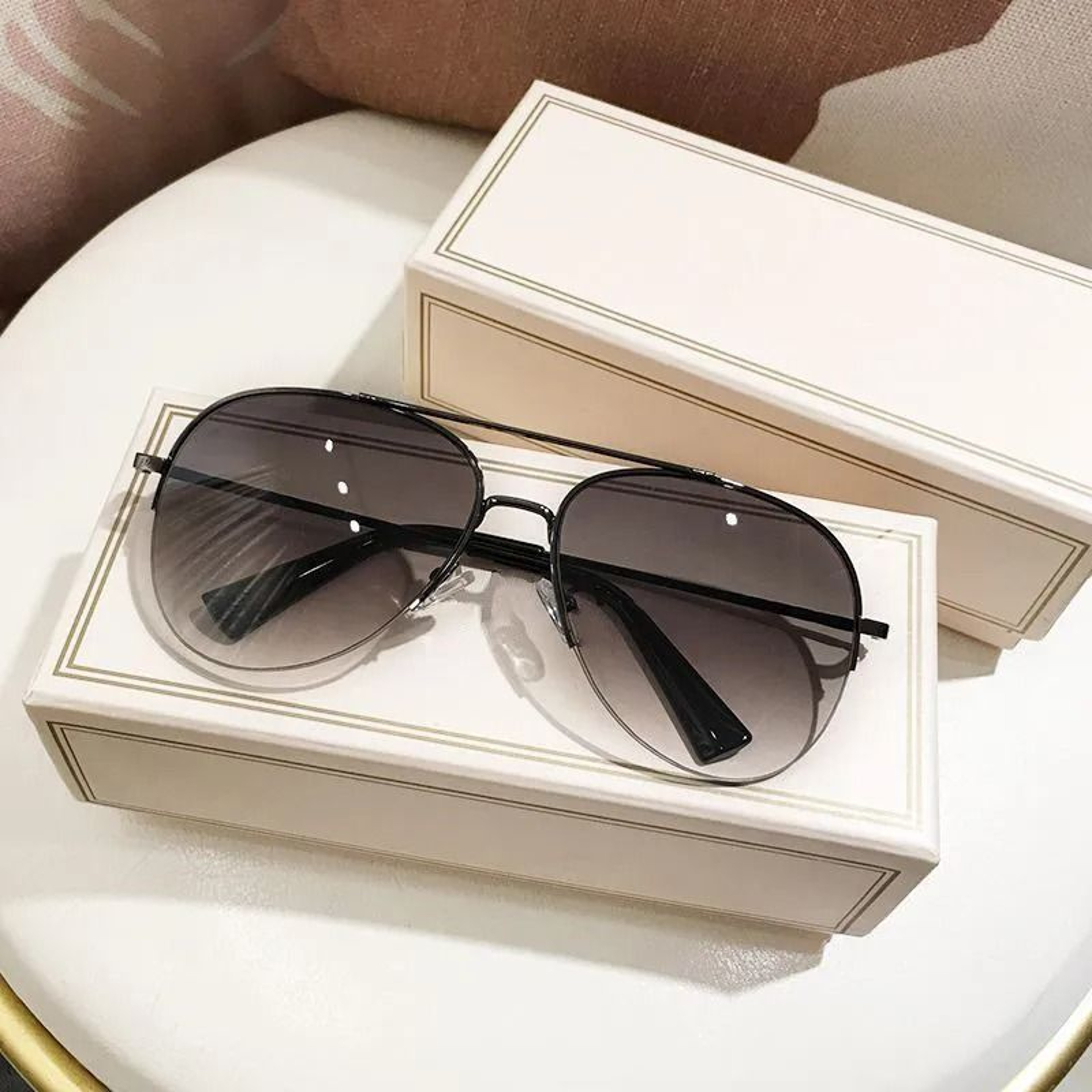 Classic Aviator Sunglasses For Men  Metal Frame AntiUV Driving Glasses 2