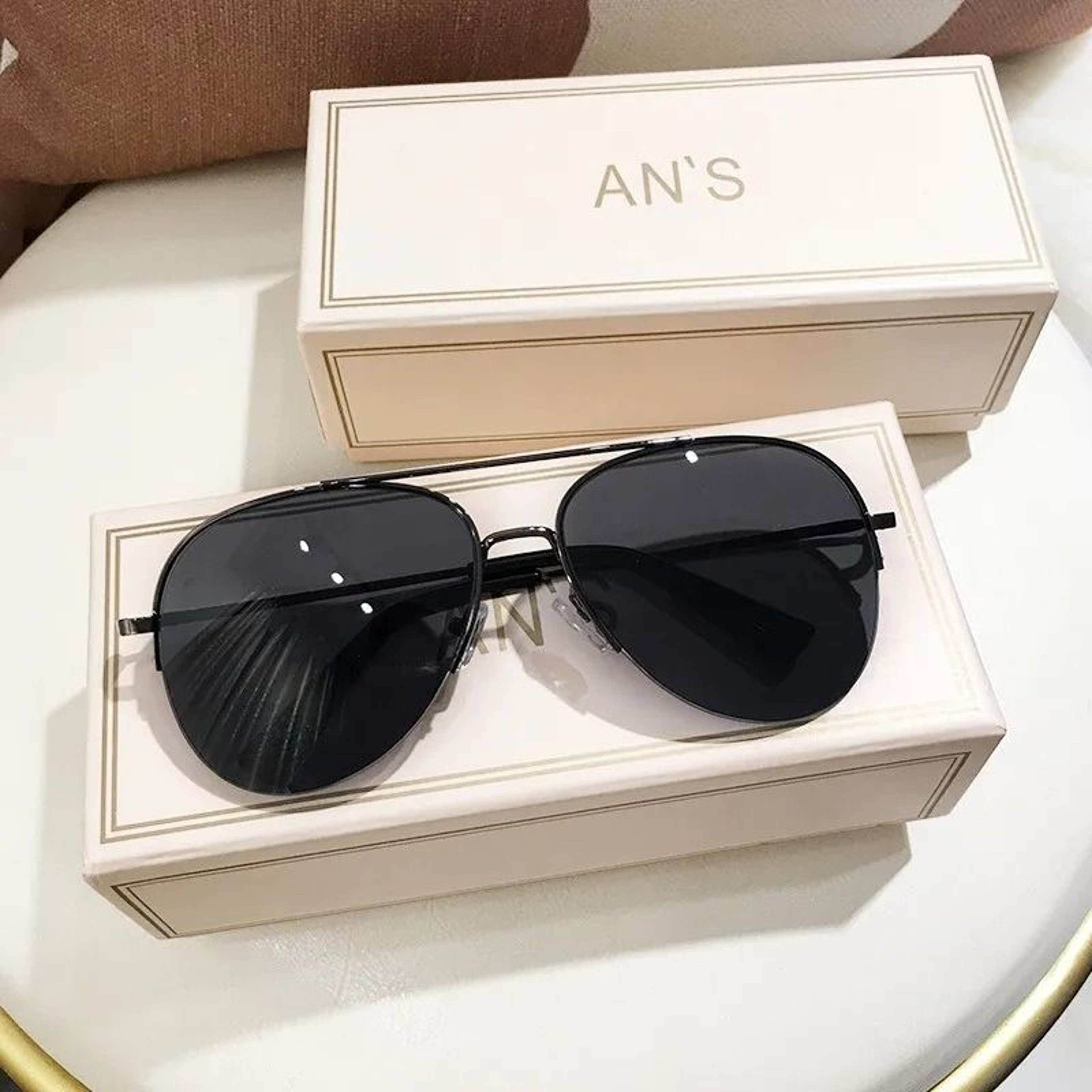 Classic Aviator Sunglasses For Men  Metal Frame AntiUV Driving Glasses 11