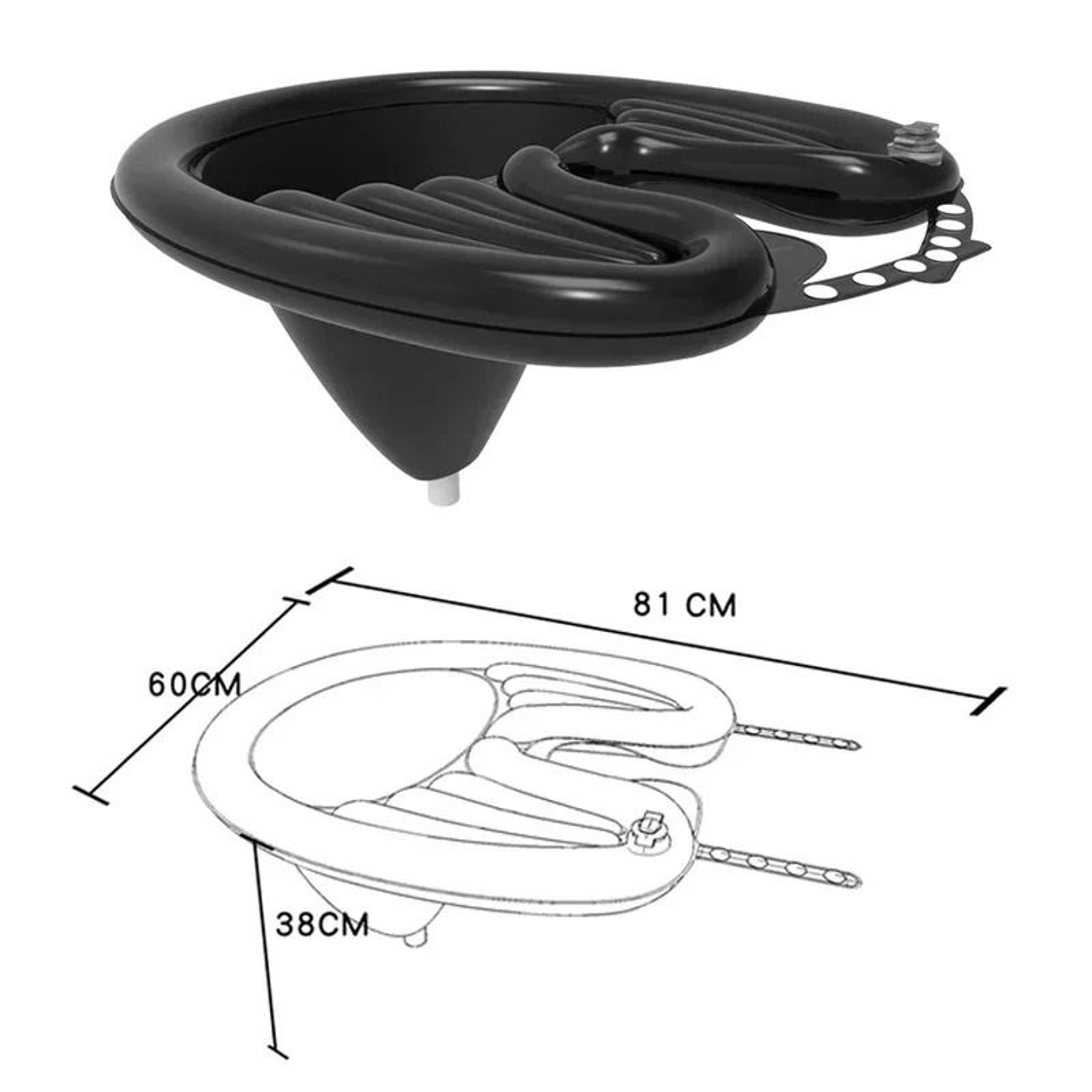 Portable Inflatable Shampoo Basin  PVC Hair Washing Pad For Seniors  Pregnancy 6