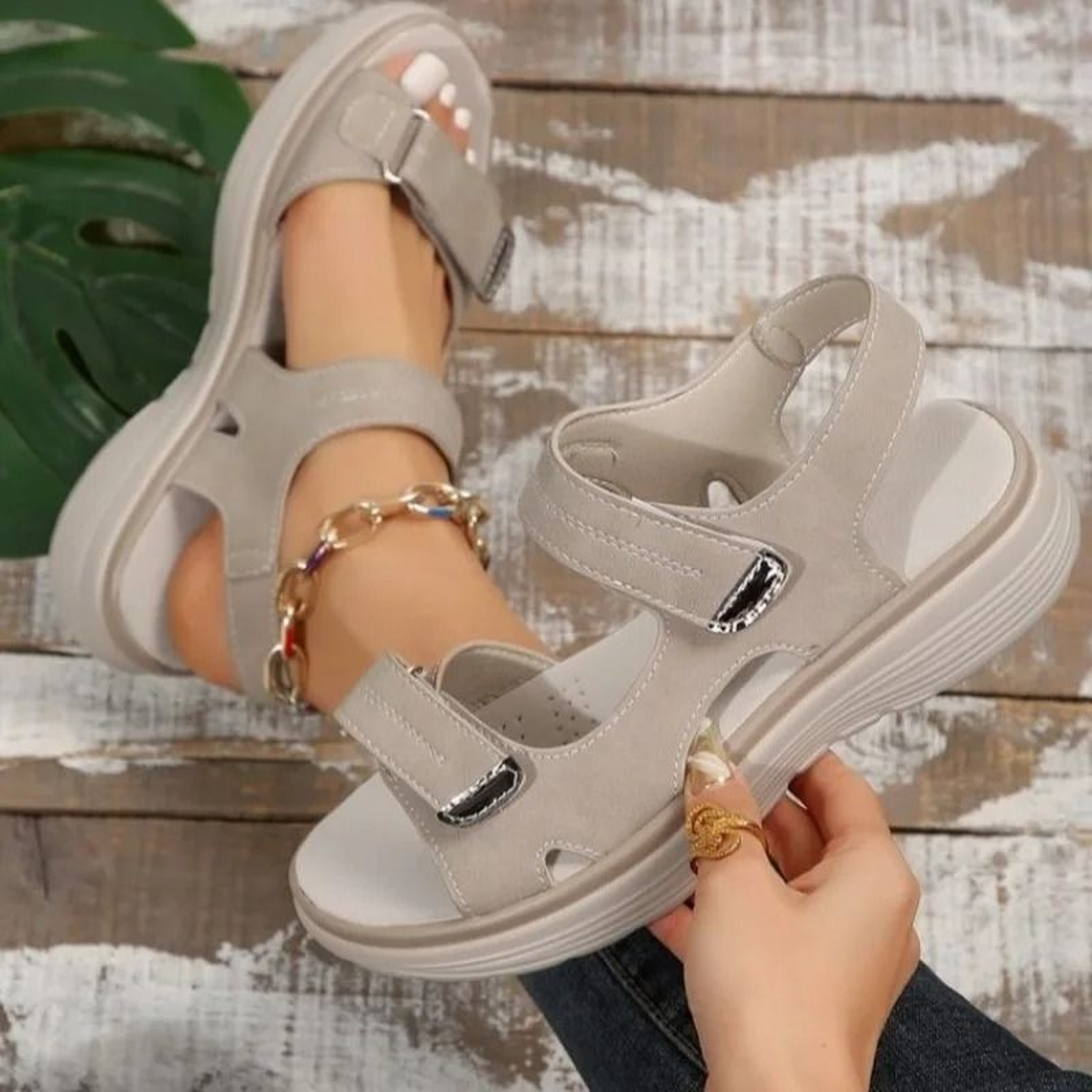 Womens Summer Wedge Sandals  Lightweight NonSlip Platform Beach Shoes 1