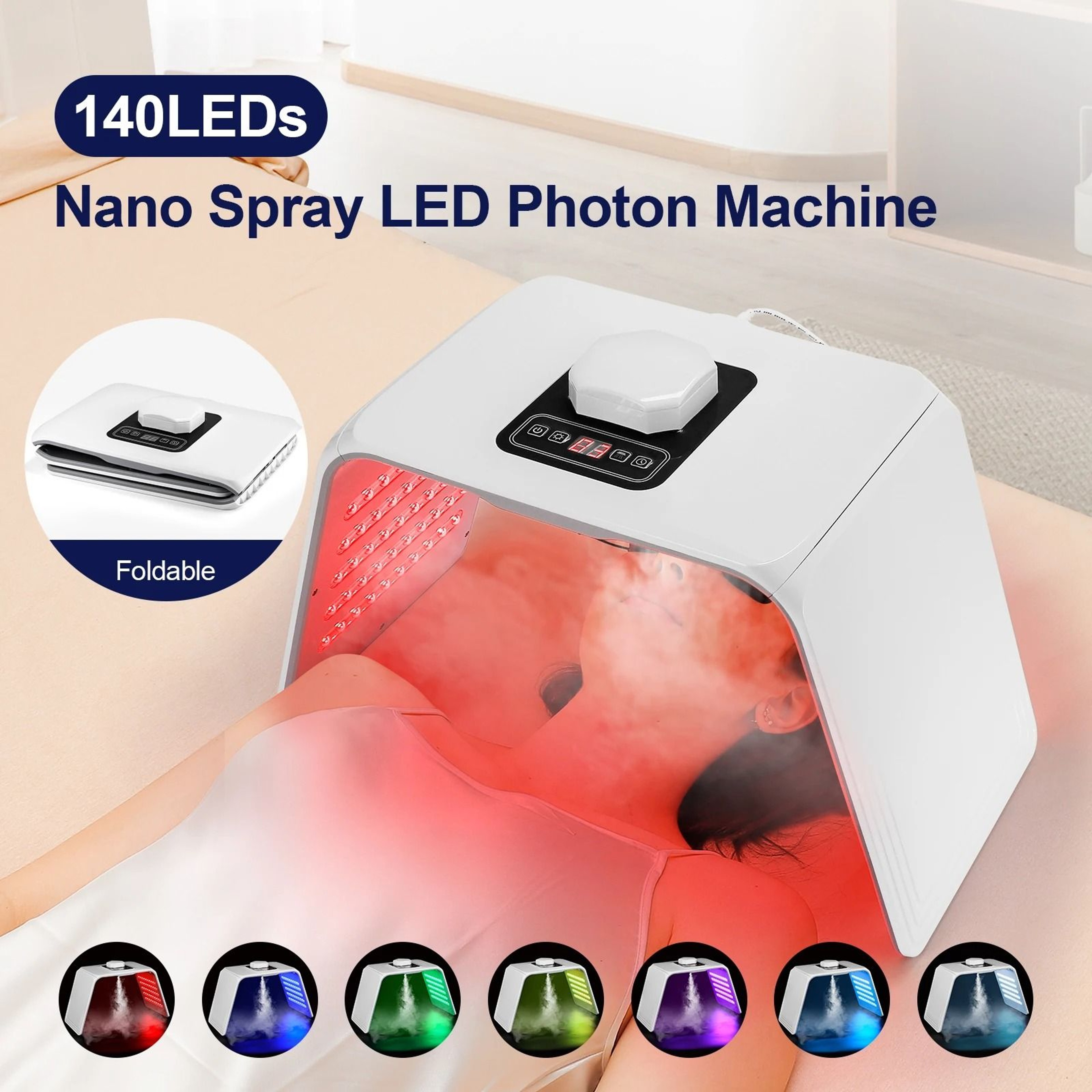 7Color LED Photon Therapy  Nano Spray Facial System 1
