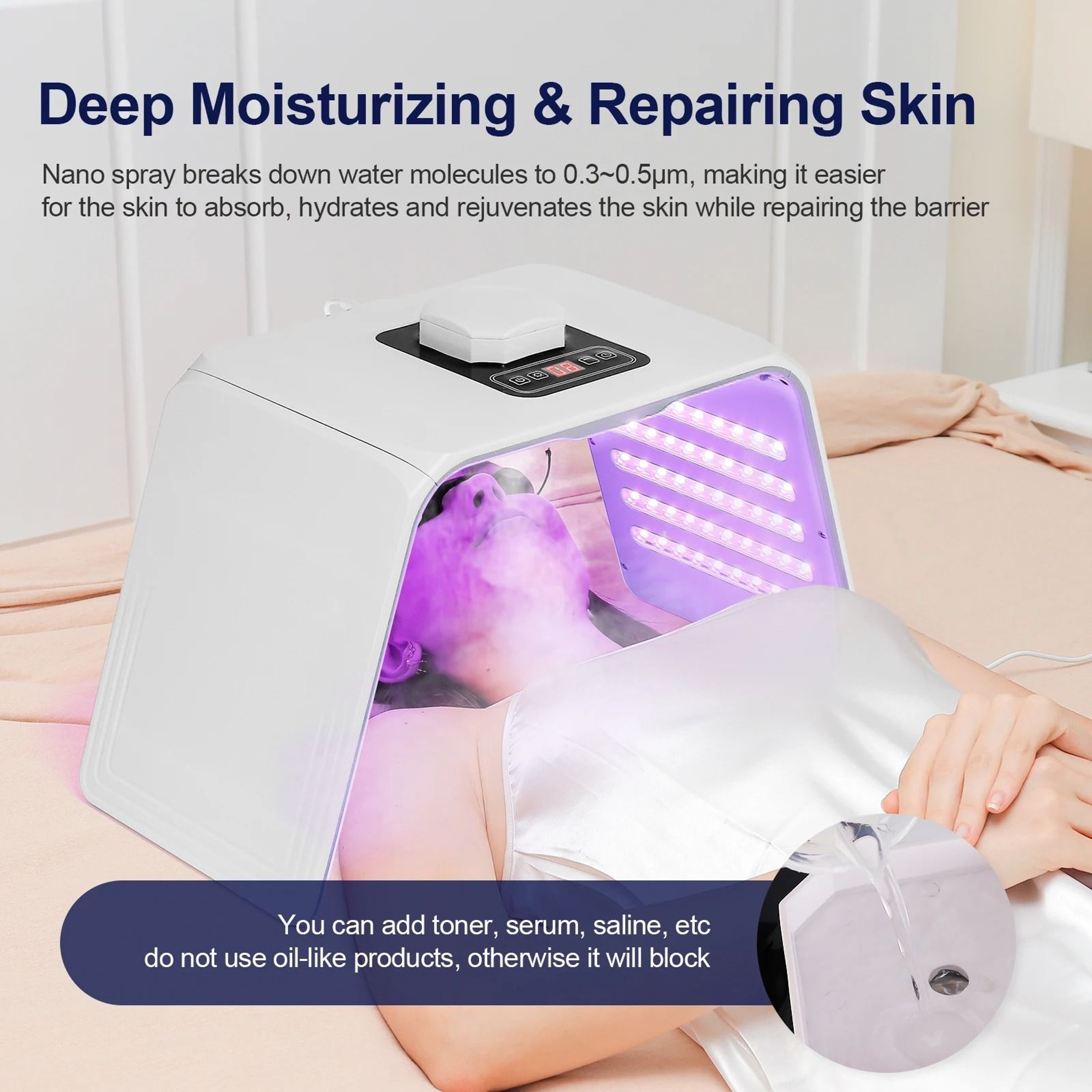 7Color LED Photon Therapy  Nano Spray Facial System 2