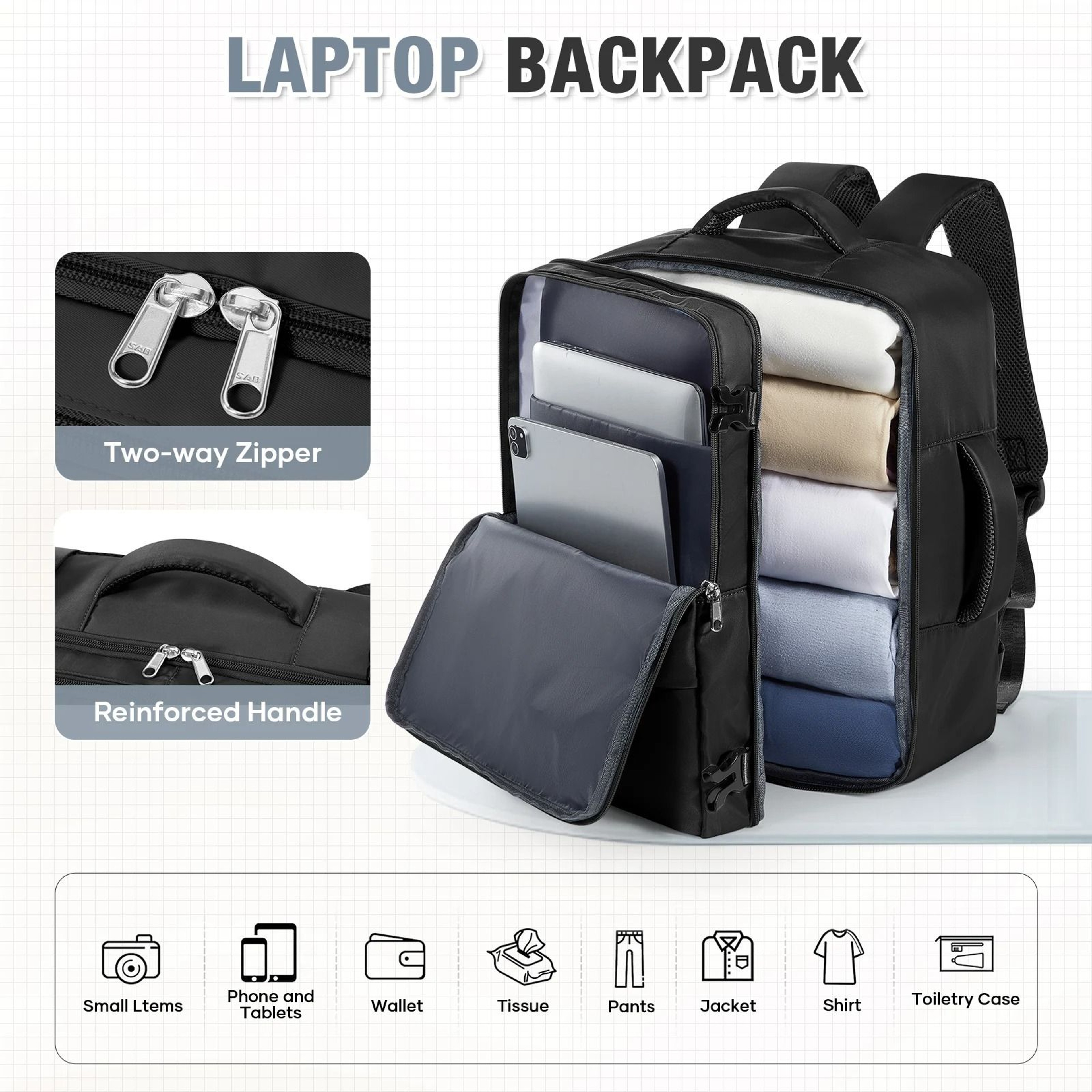 CarryOn Business  Laptop Travel Backpack 2