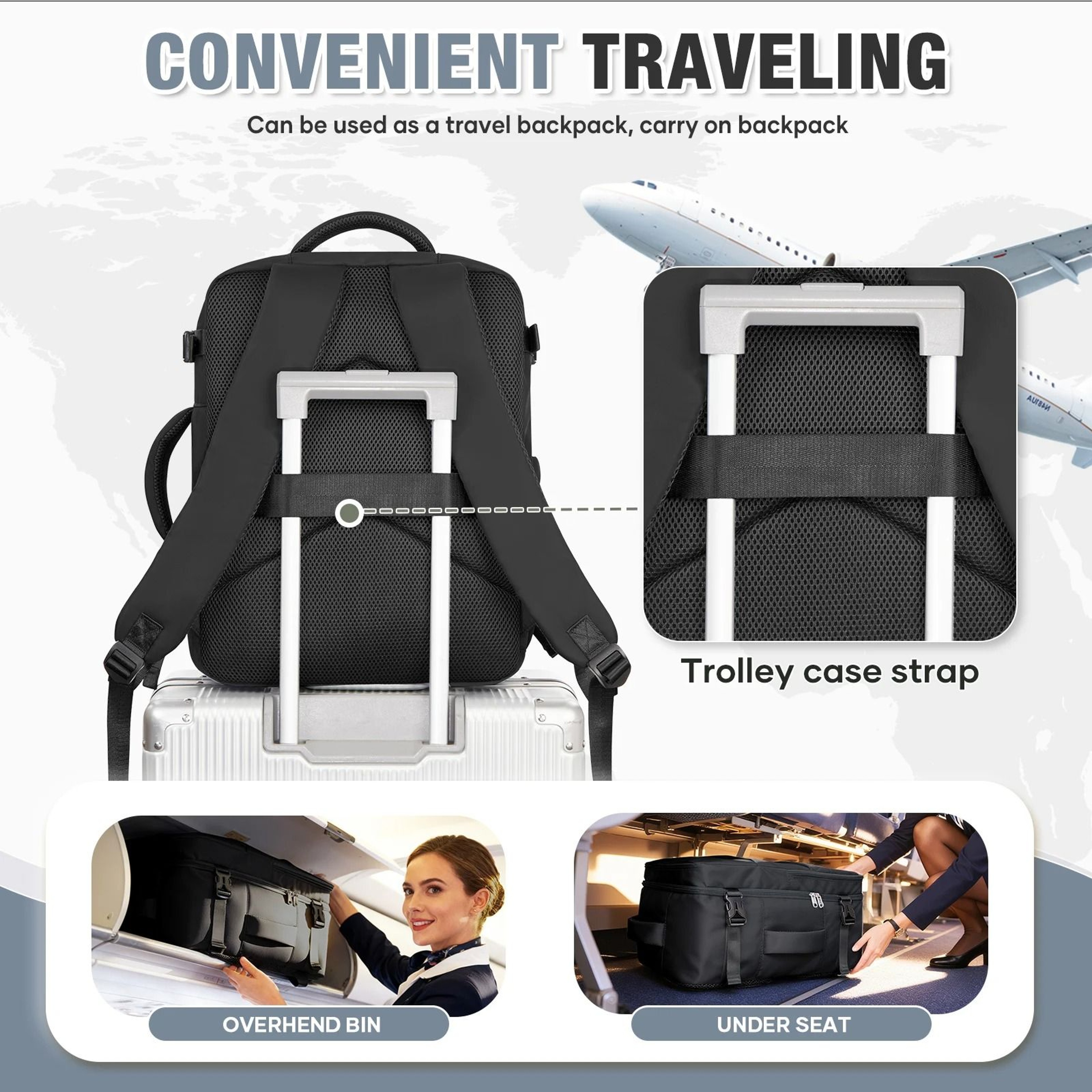 CarryOn Business  Laptop Travel Backpack 5