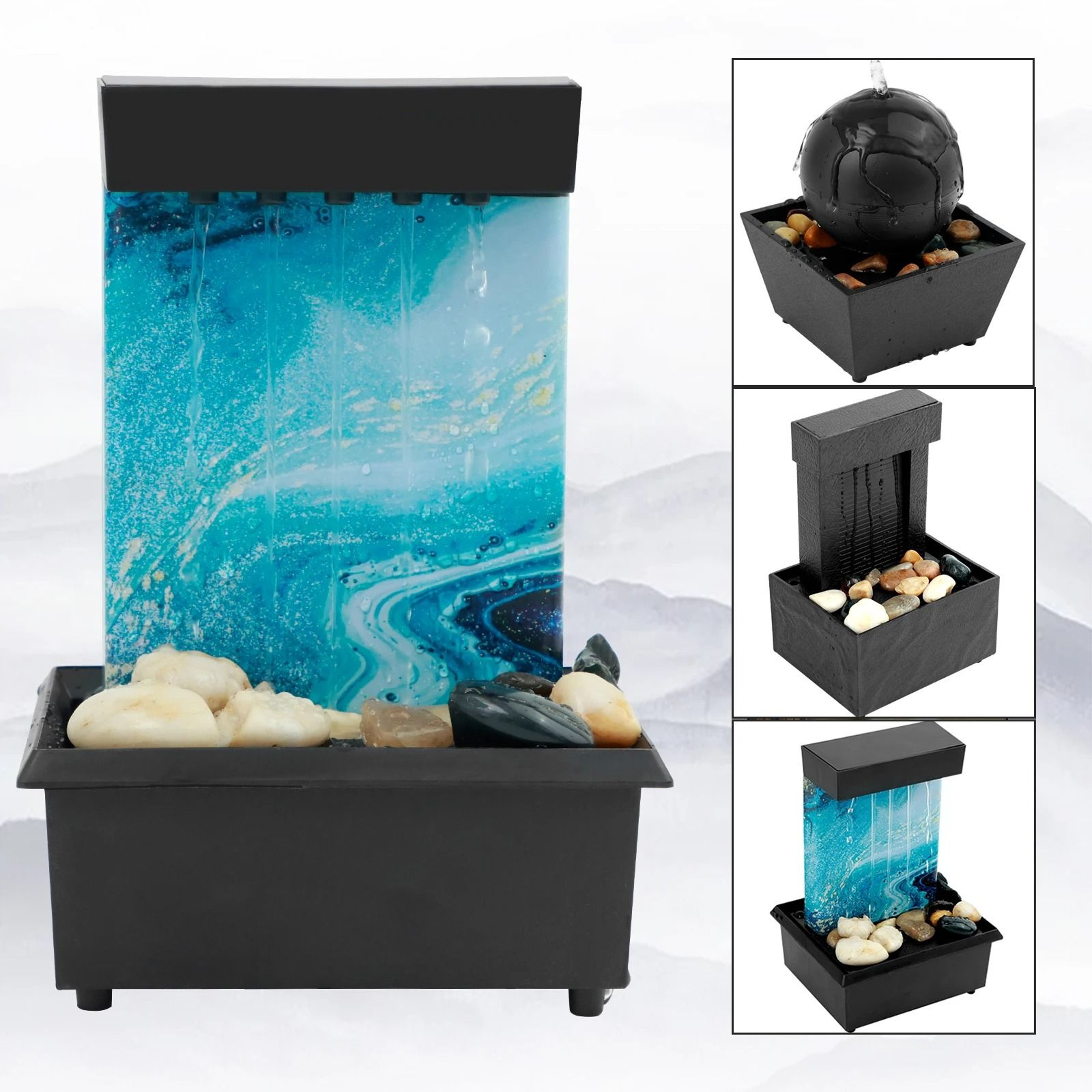 Zen Meditation Indoor Tabletop Water Fountain 0