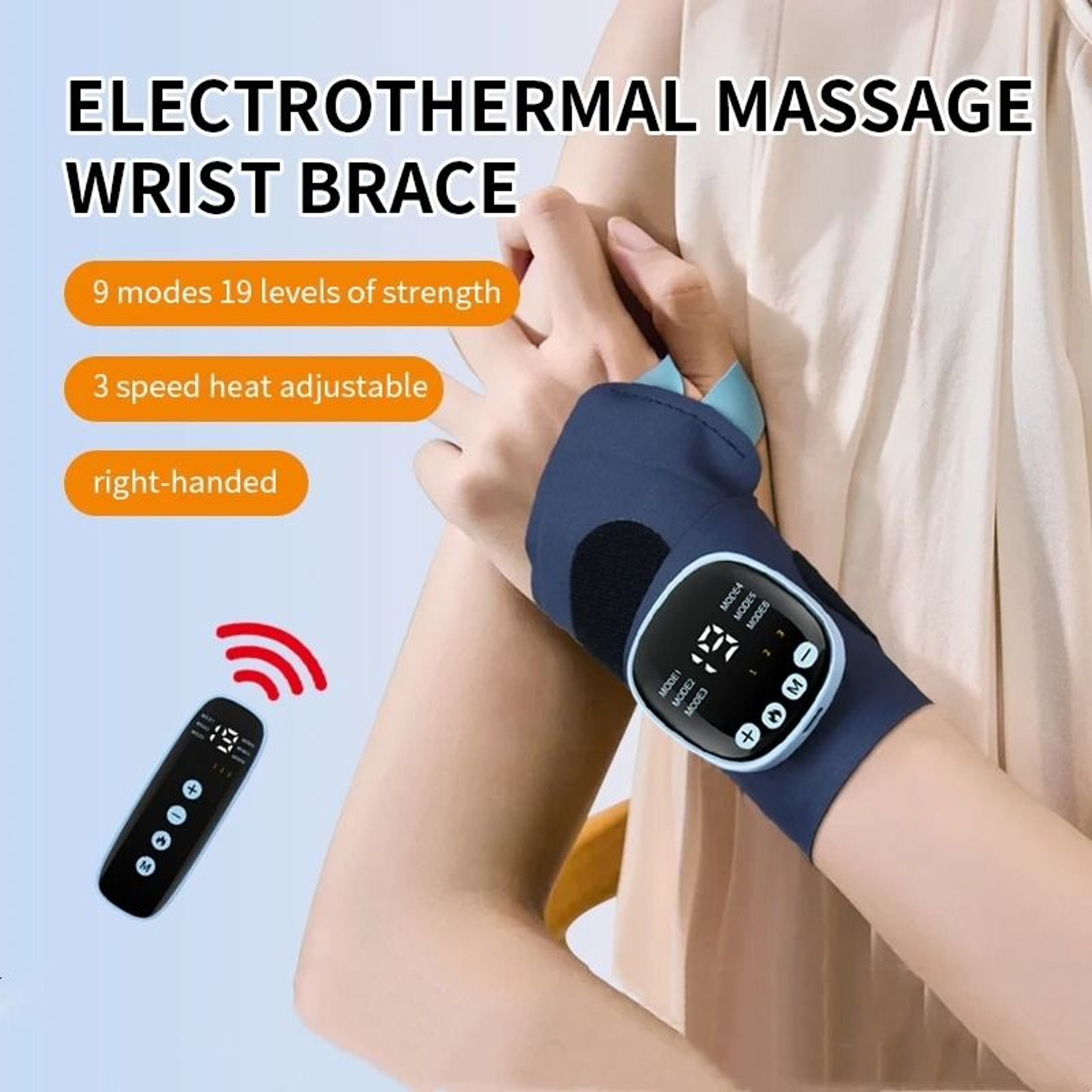 Cordless Heat  Vibration Wrist Massager 1