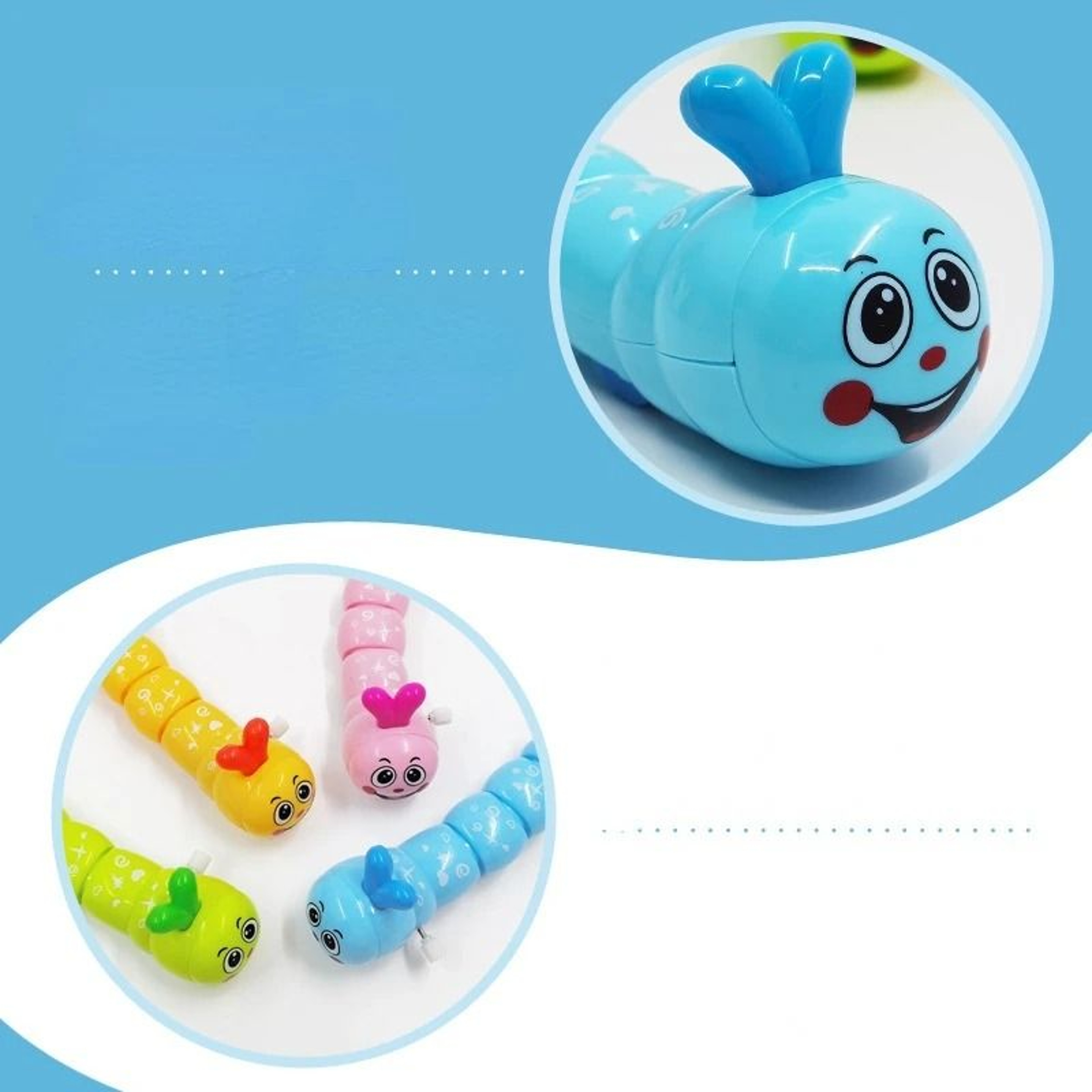 Interactive Caterpillar Clockwork WindUp Toy 5