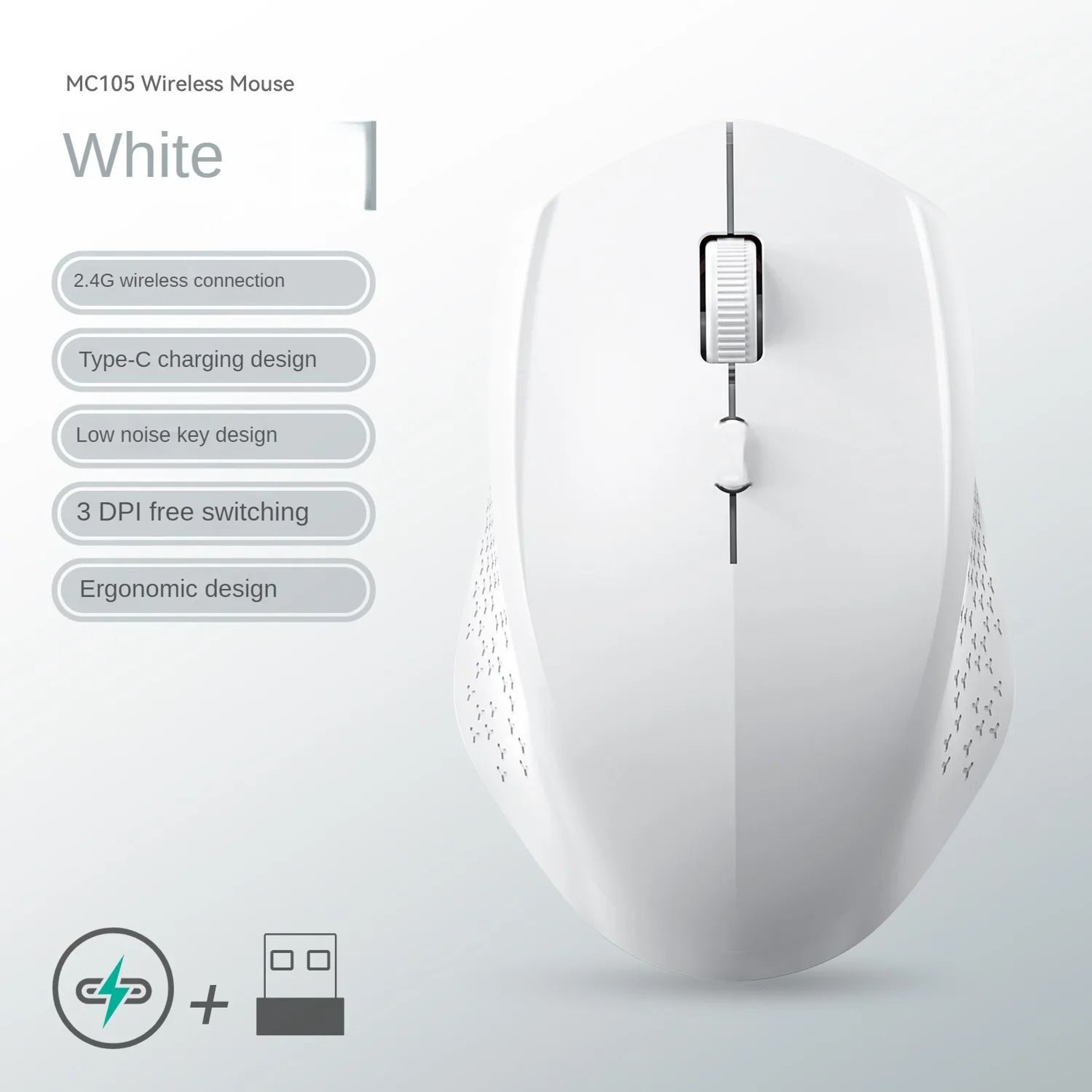 DualMode Silent Rechargeable Wireless Mouse 11