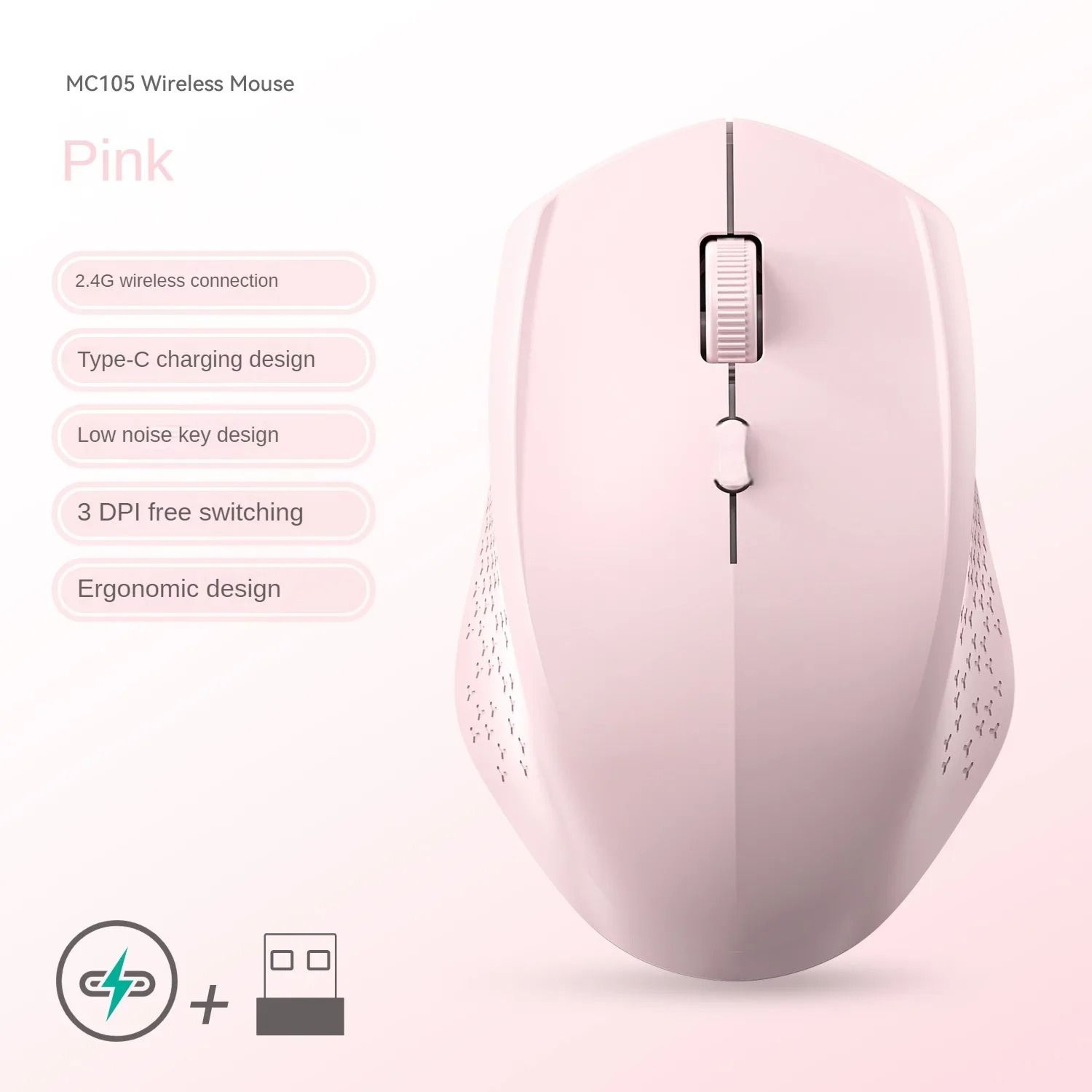 DualMode Silent Rechargeable Wireless Mouse 13