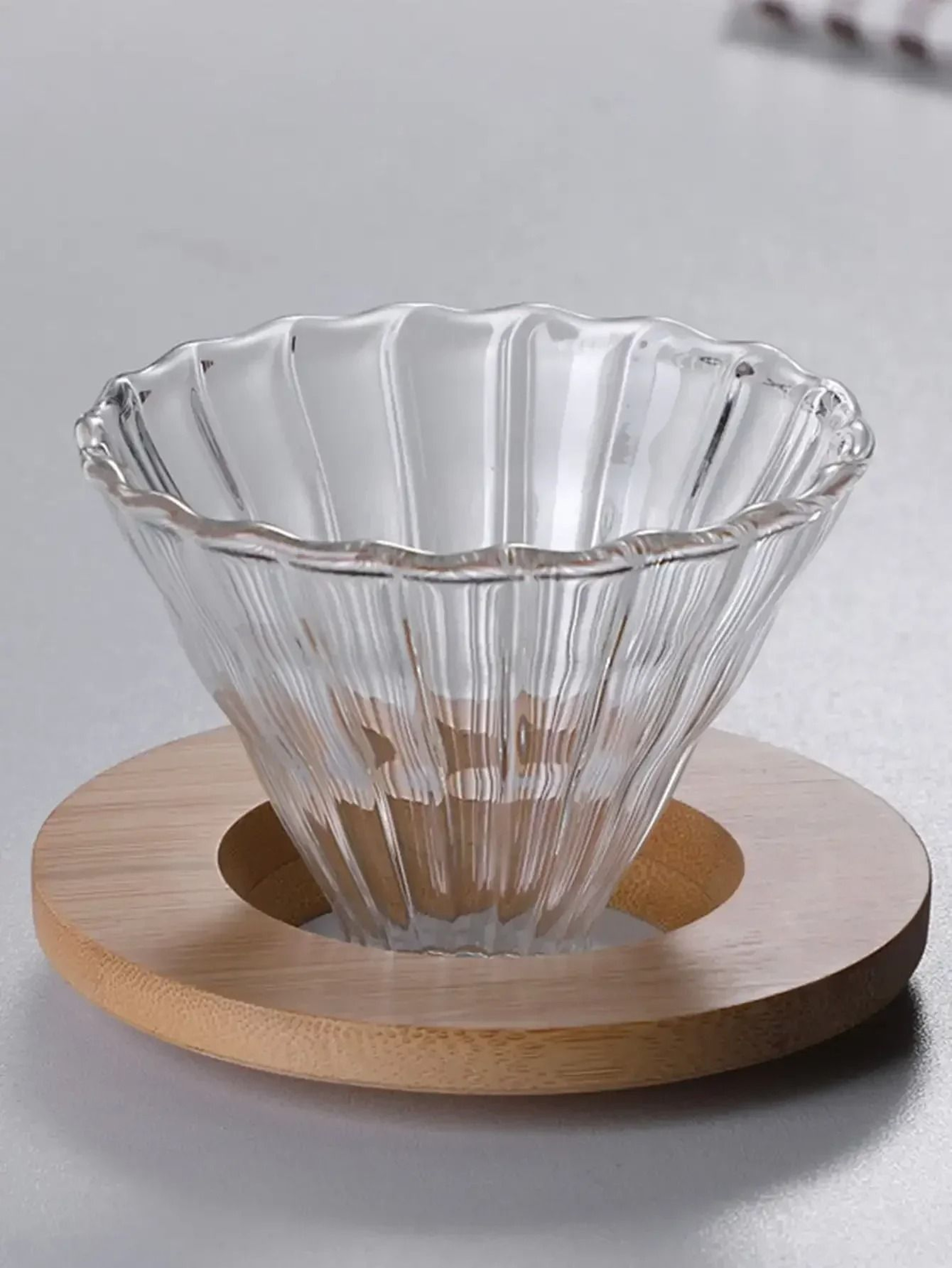 Borosilicate Glass PourOver Coffee Maker Set 4