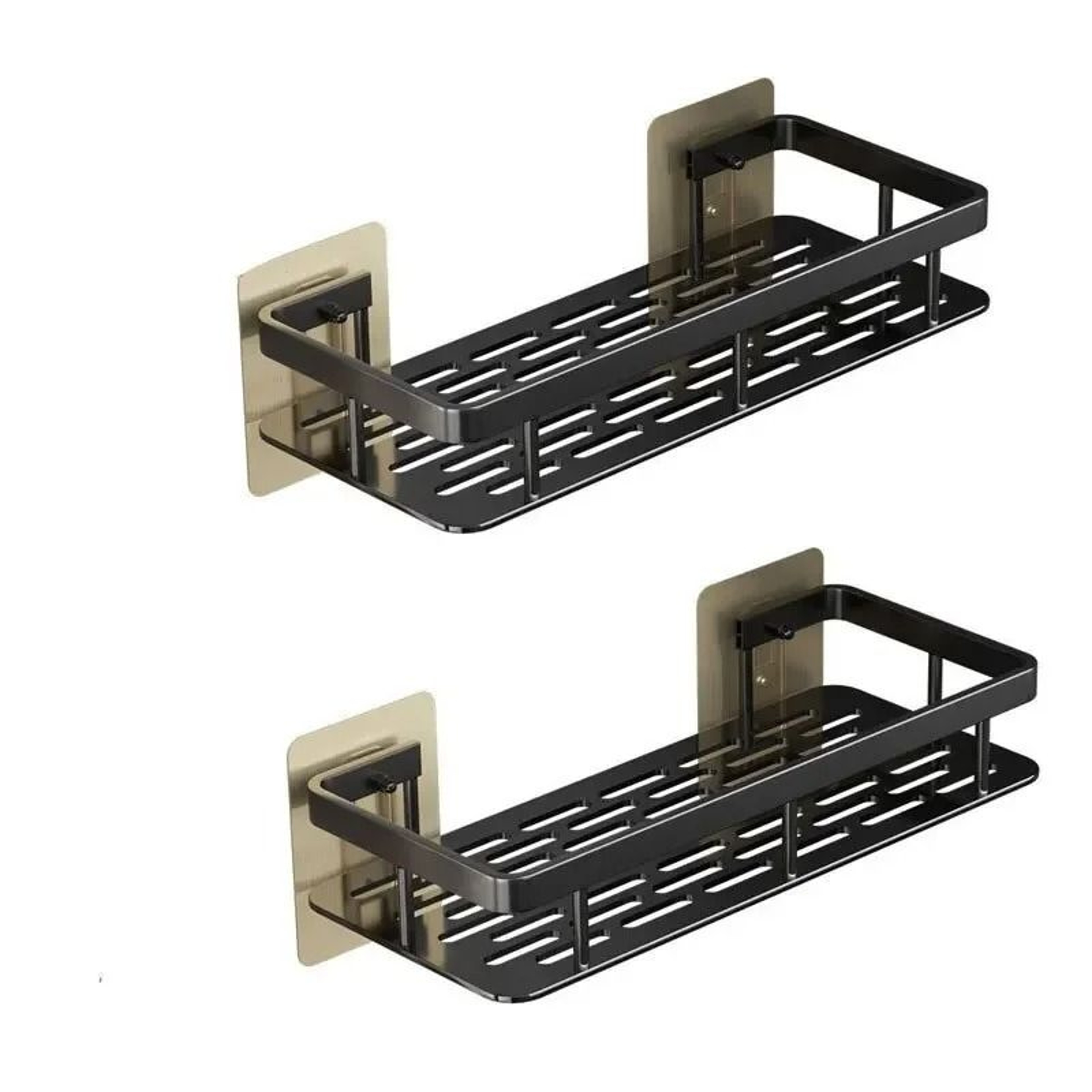 NoDrill Aluminum Bathroom Storage Rack 5