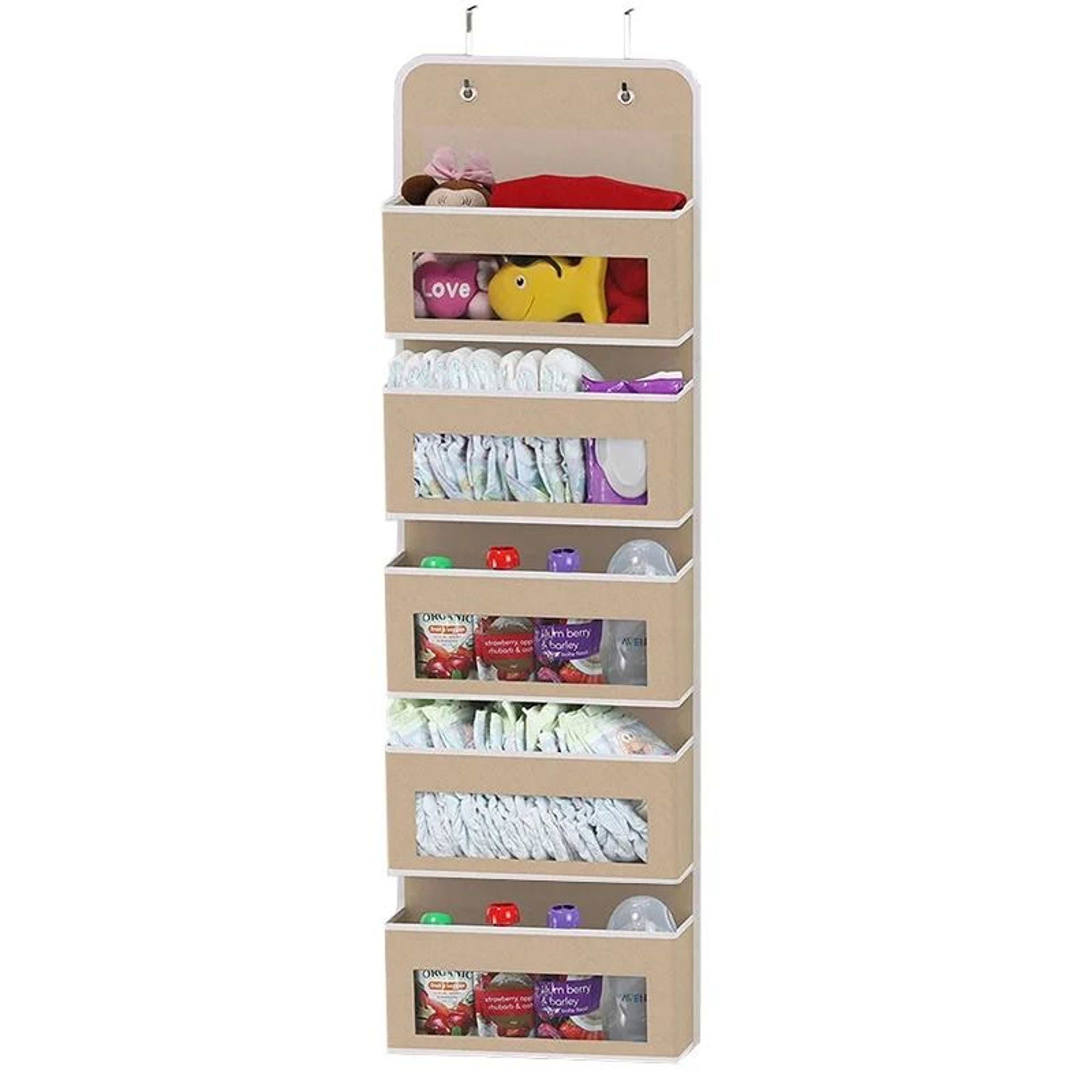 AntiTilt 5Shelf OverTheDoor Storage Organizer 9