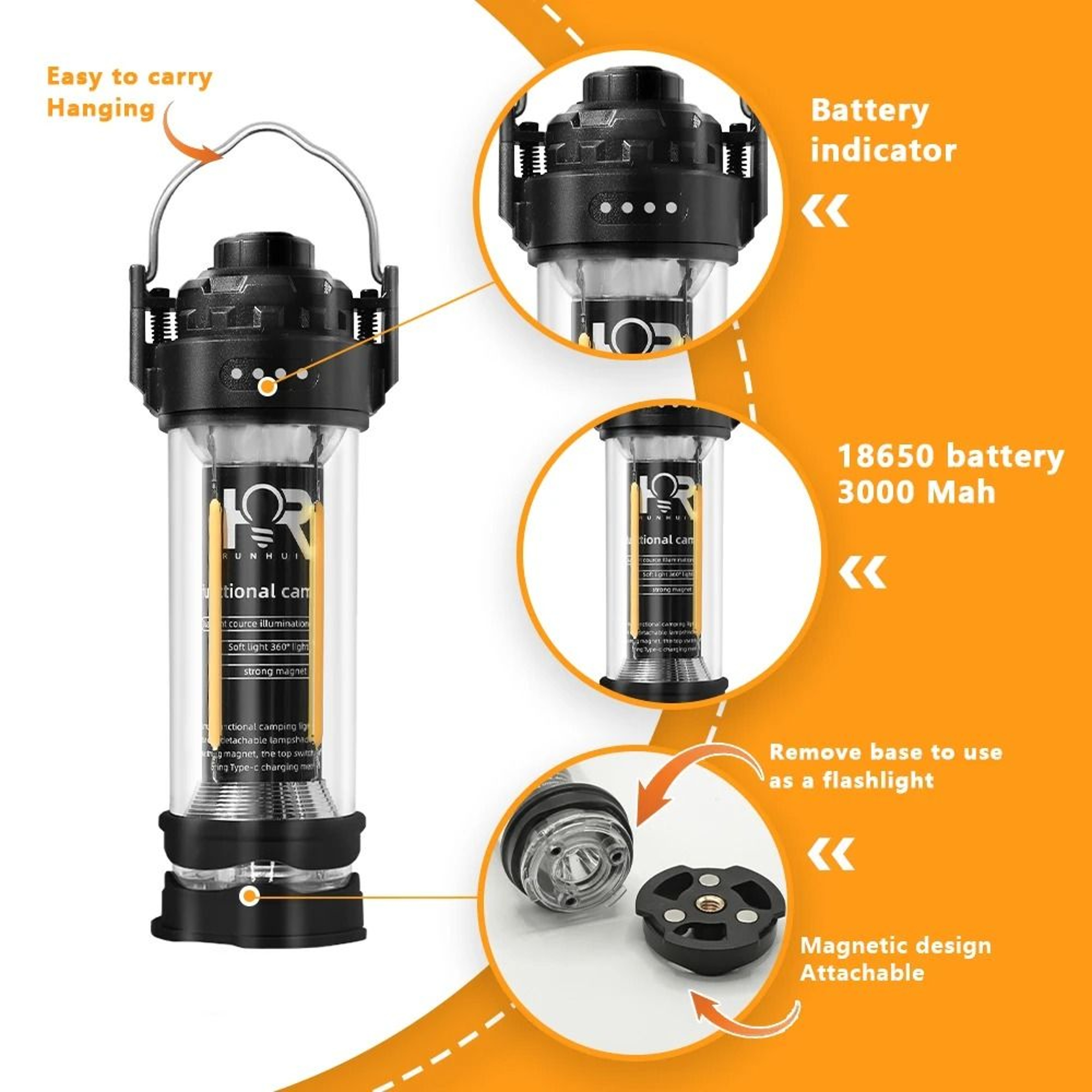 3000mAh Portable Retro Adventure Lantern 3
