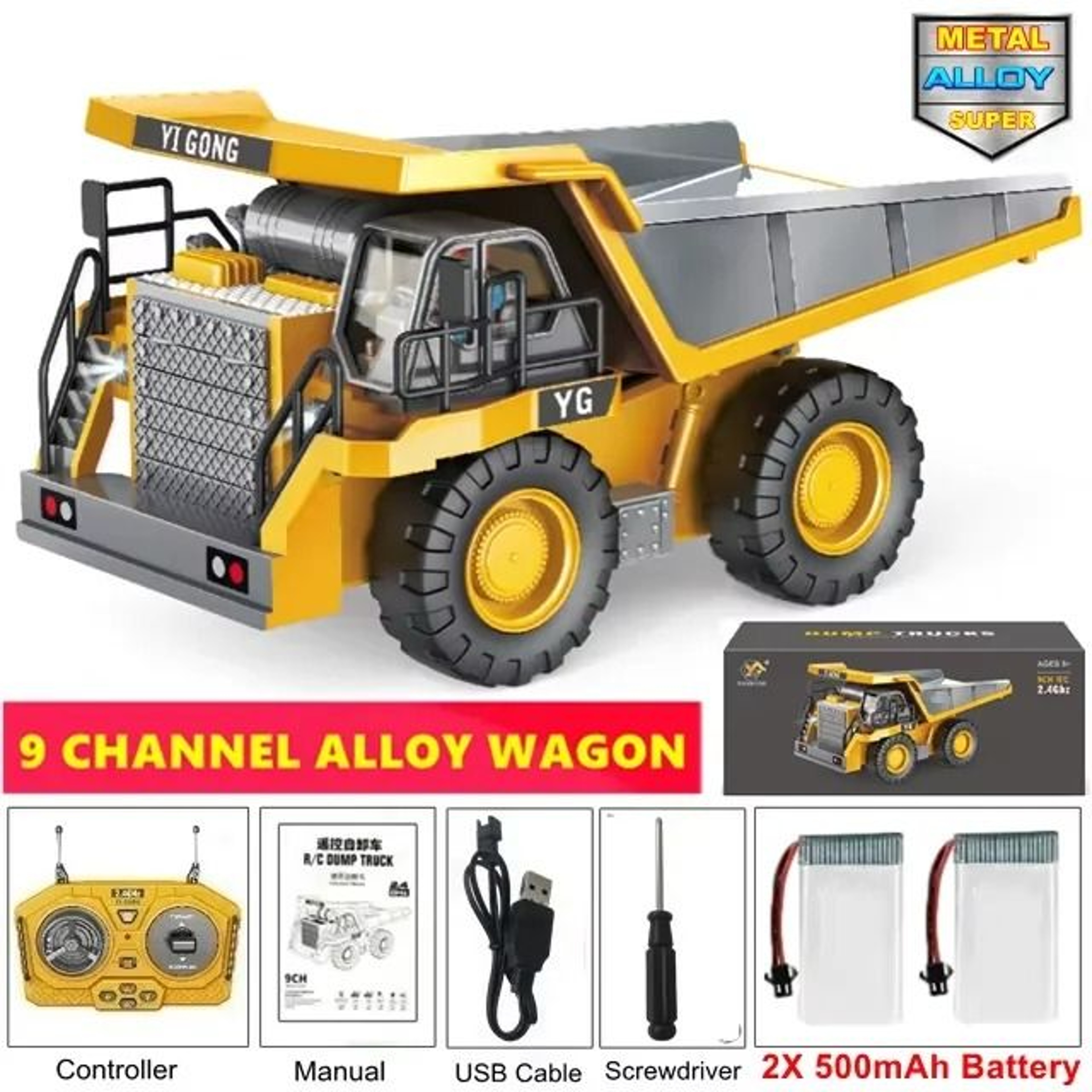 4WD HeavyDuty Remote Control Construction Vehicle 10