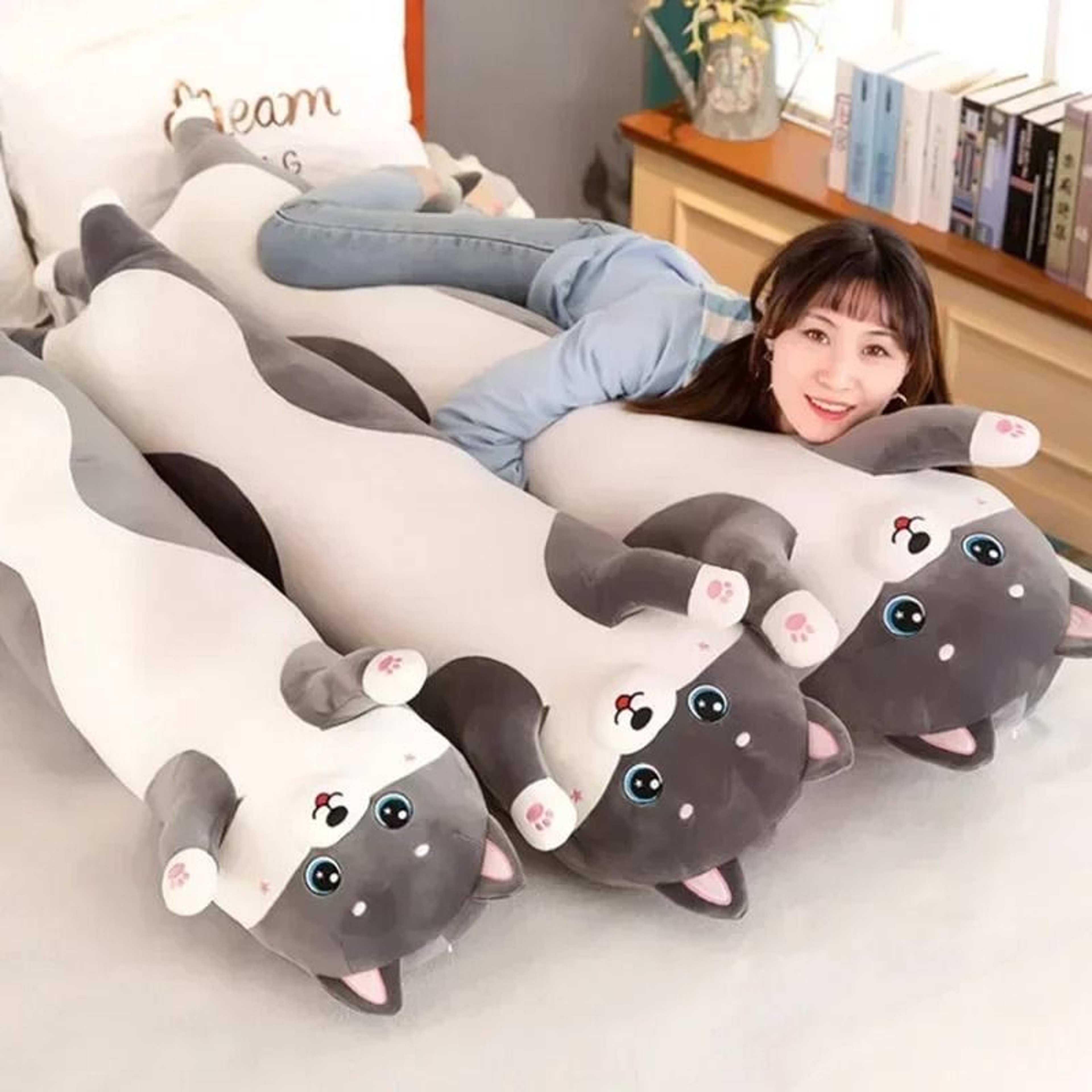 Ergonomic Husky Body Pillow  Comfort Cushion 2