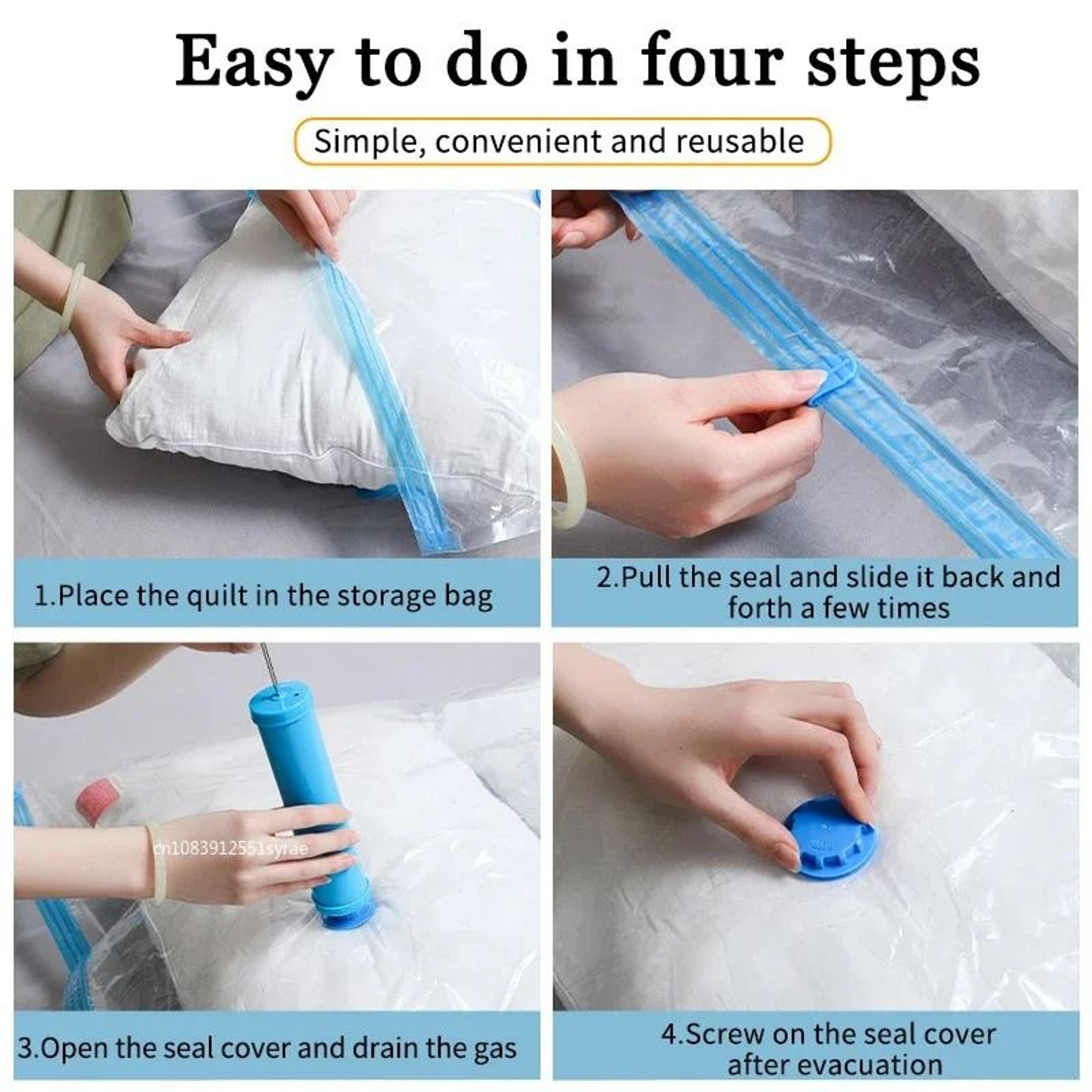 HighCapacity Vacuum Compression Storage Bags 5