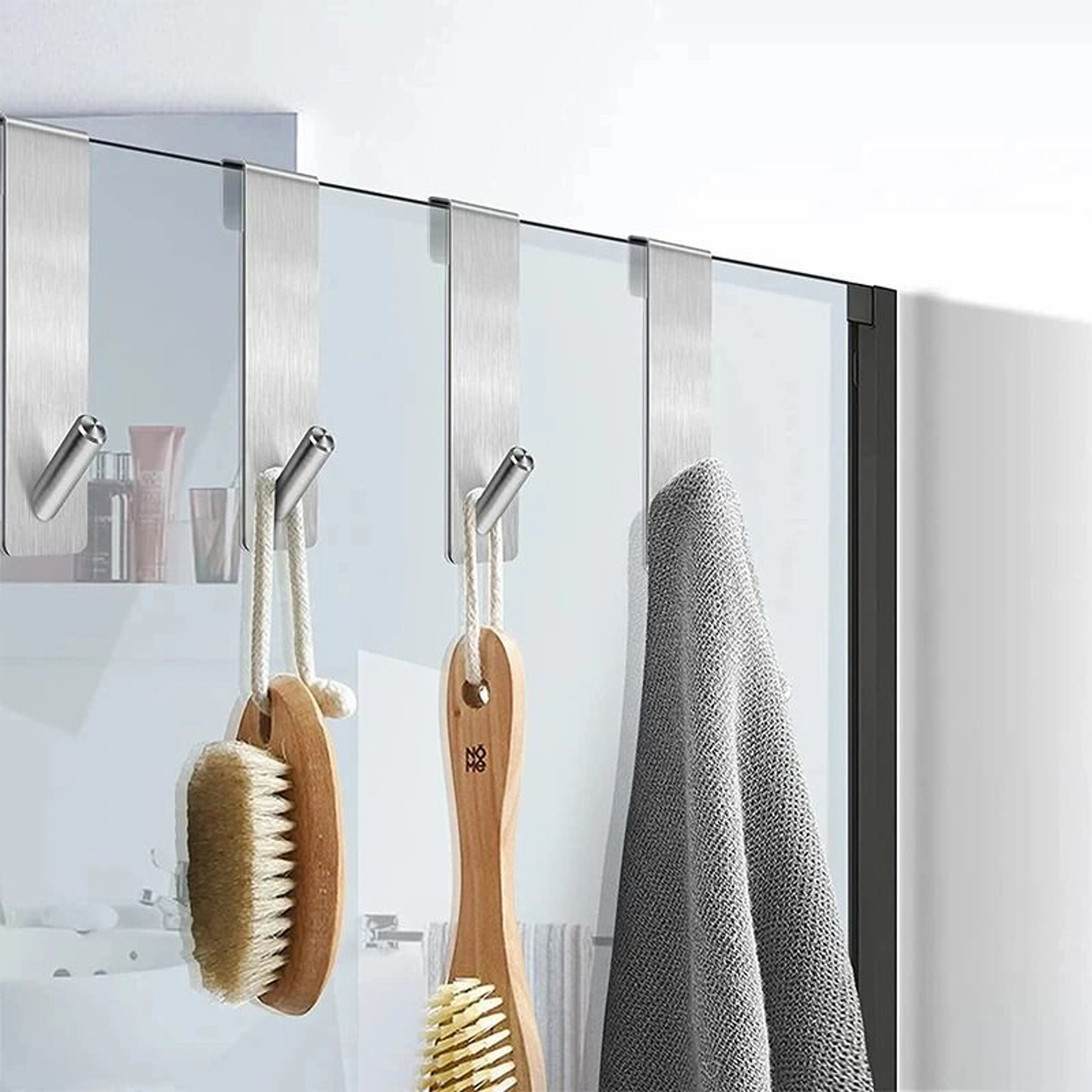Stainless Steel OverGlass Shower Door Hook 1