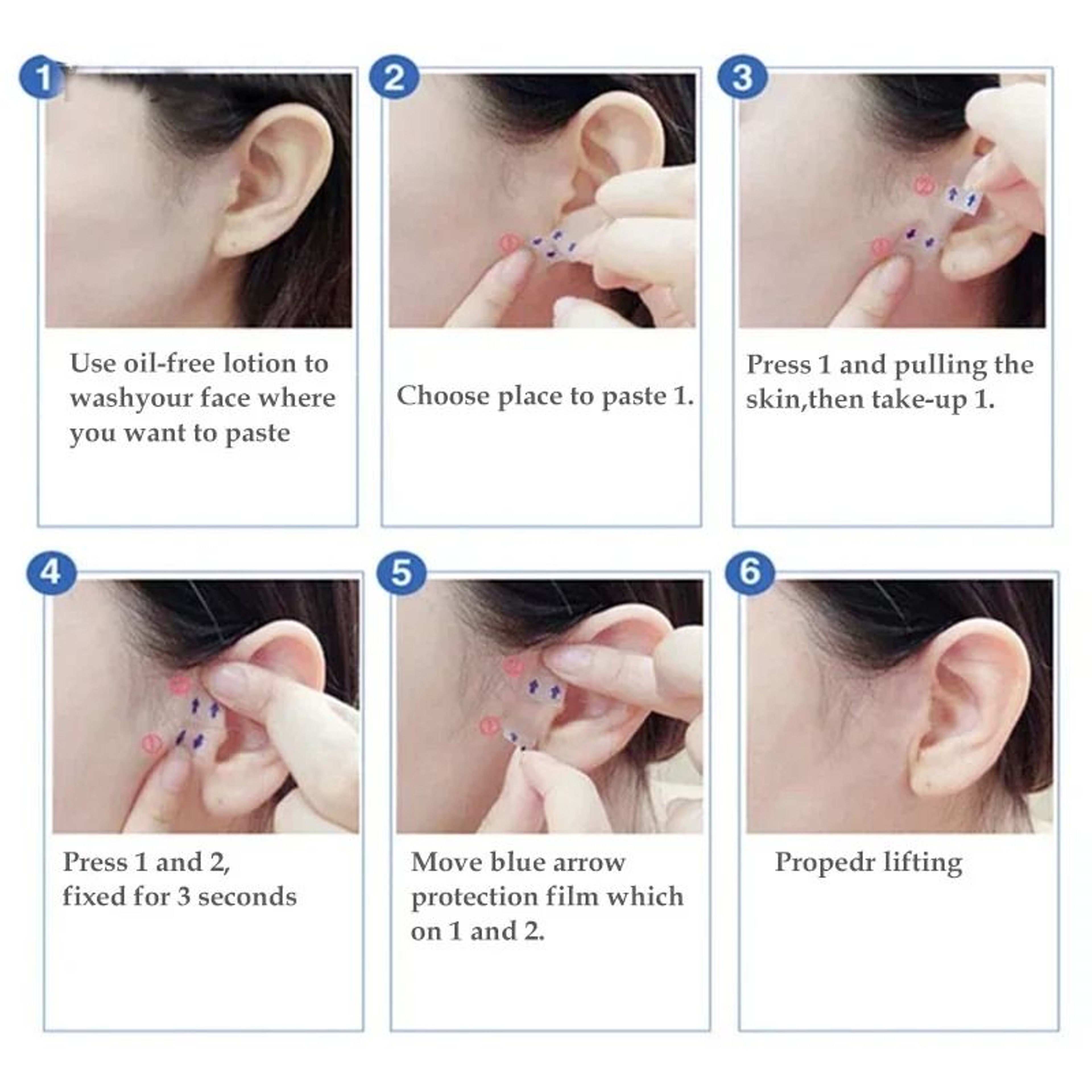 Invisible VLine Face Lifting Sticker Set 2