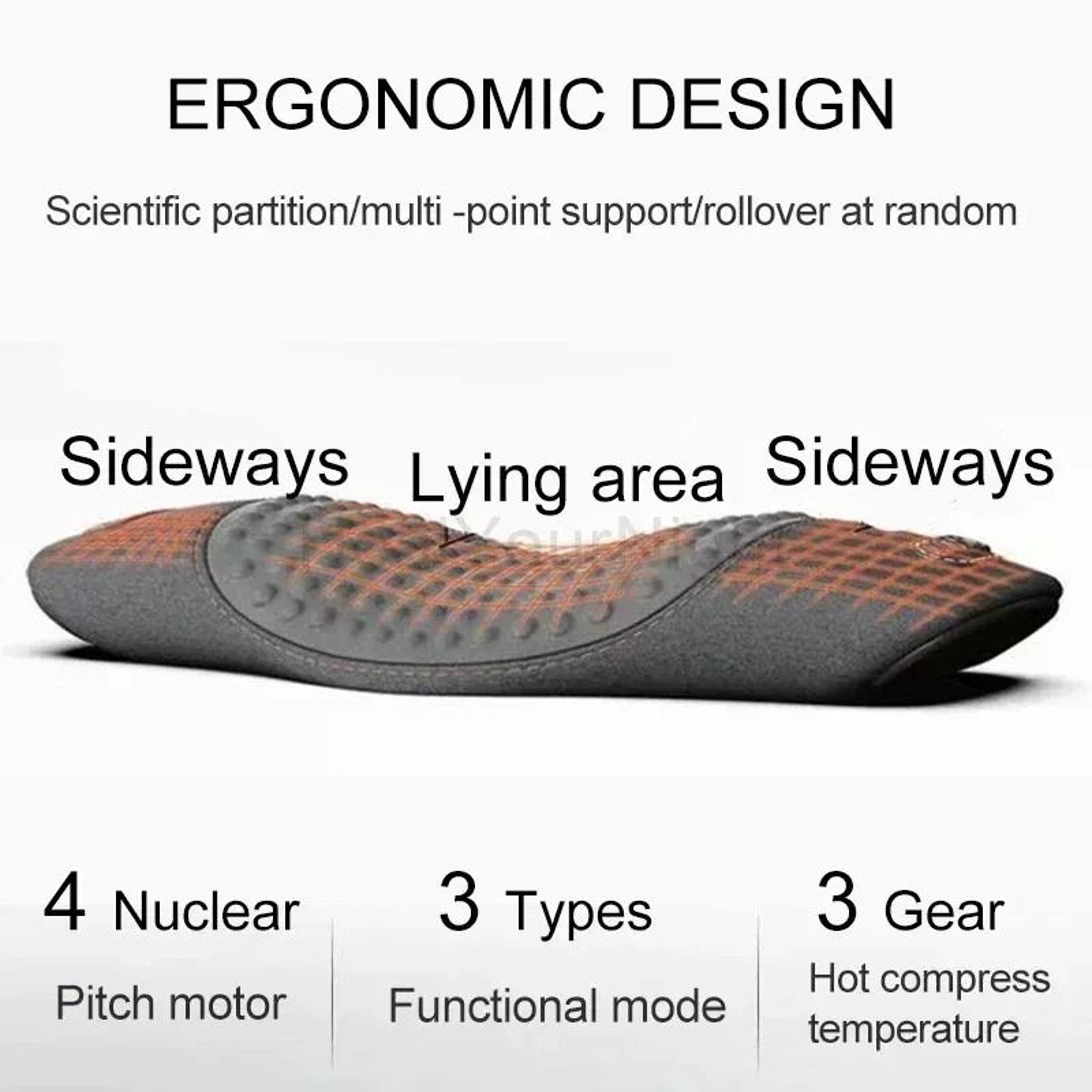 Orthopedic Lumbar Support  Electric Massage System 1