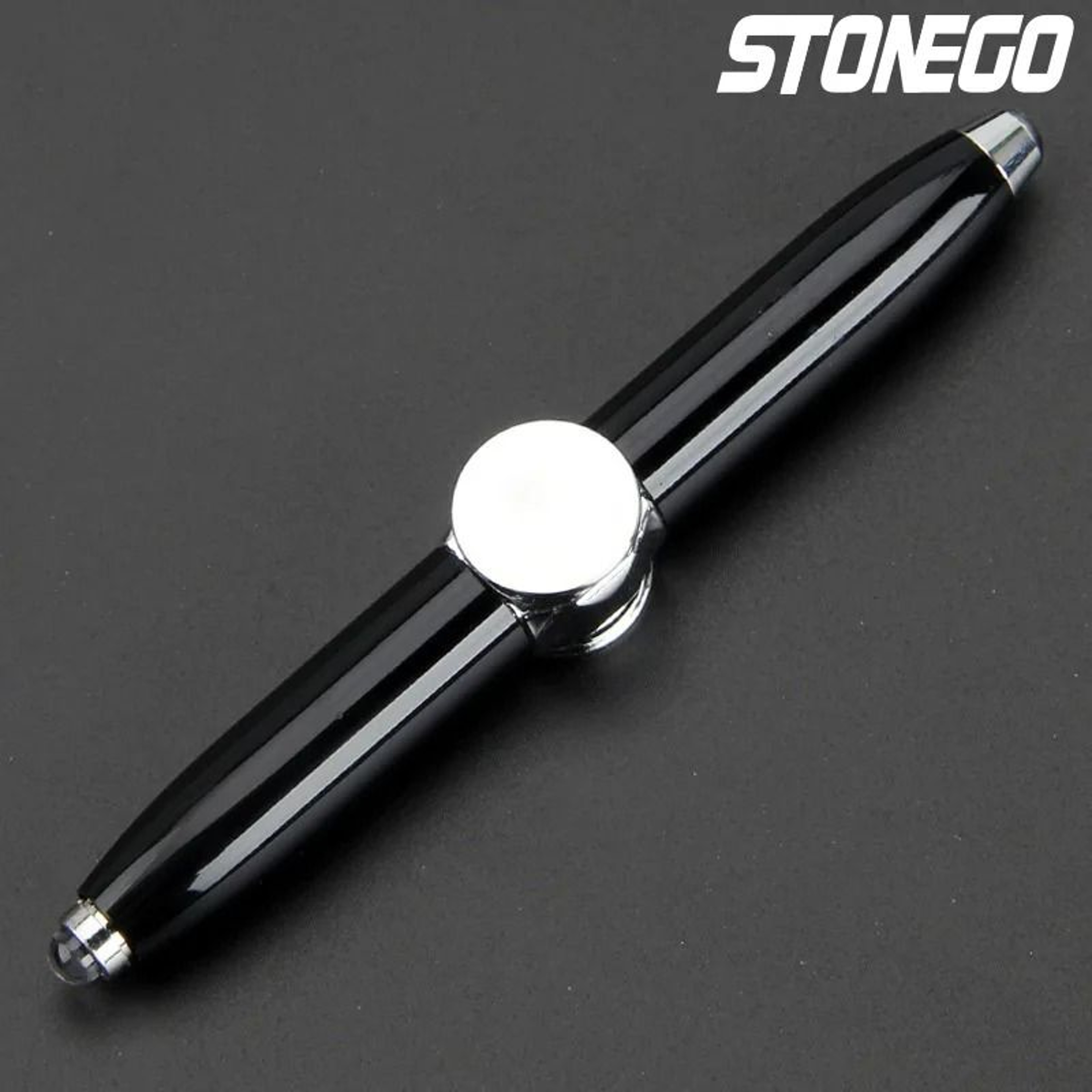 LED Decompression Gyroscope Spinner Pen 9