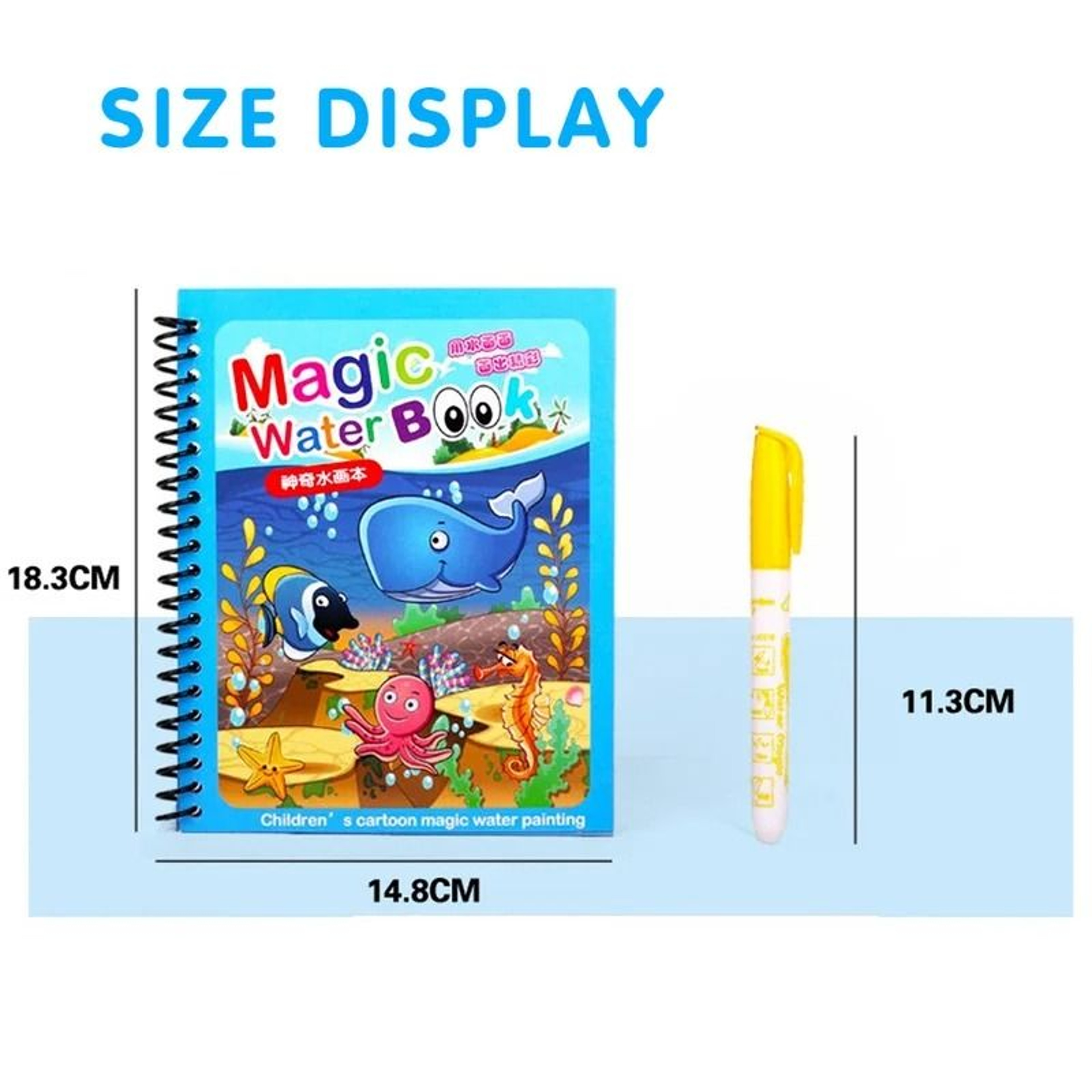 Montessori Reusable Magical Water Drawing Book 2