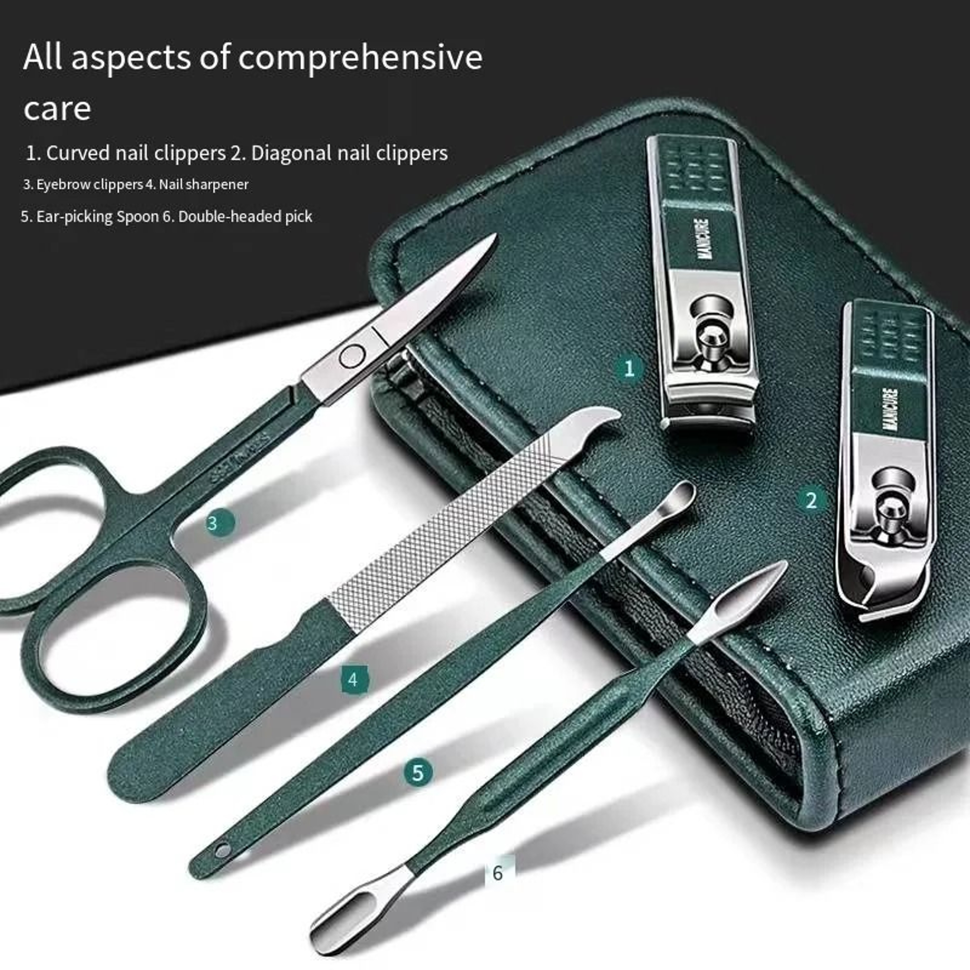 6Piece Portable Household Manicure Set 0