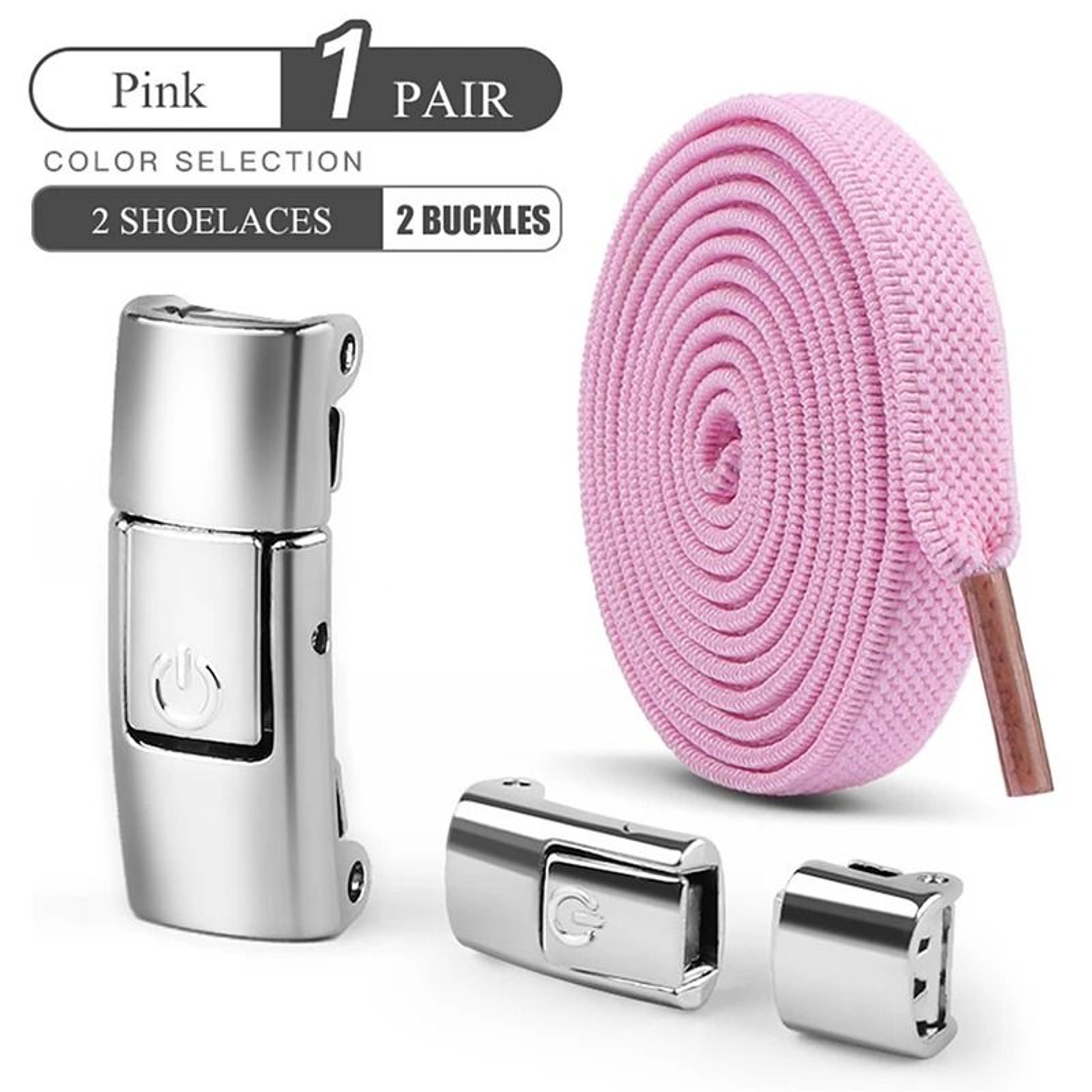 NoTie Elastic Shoe Laces With Press Lock 12