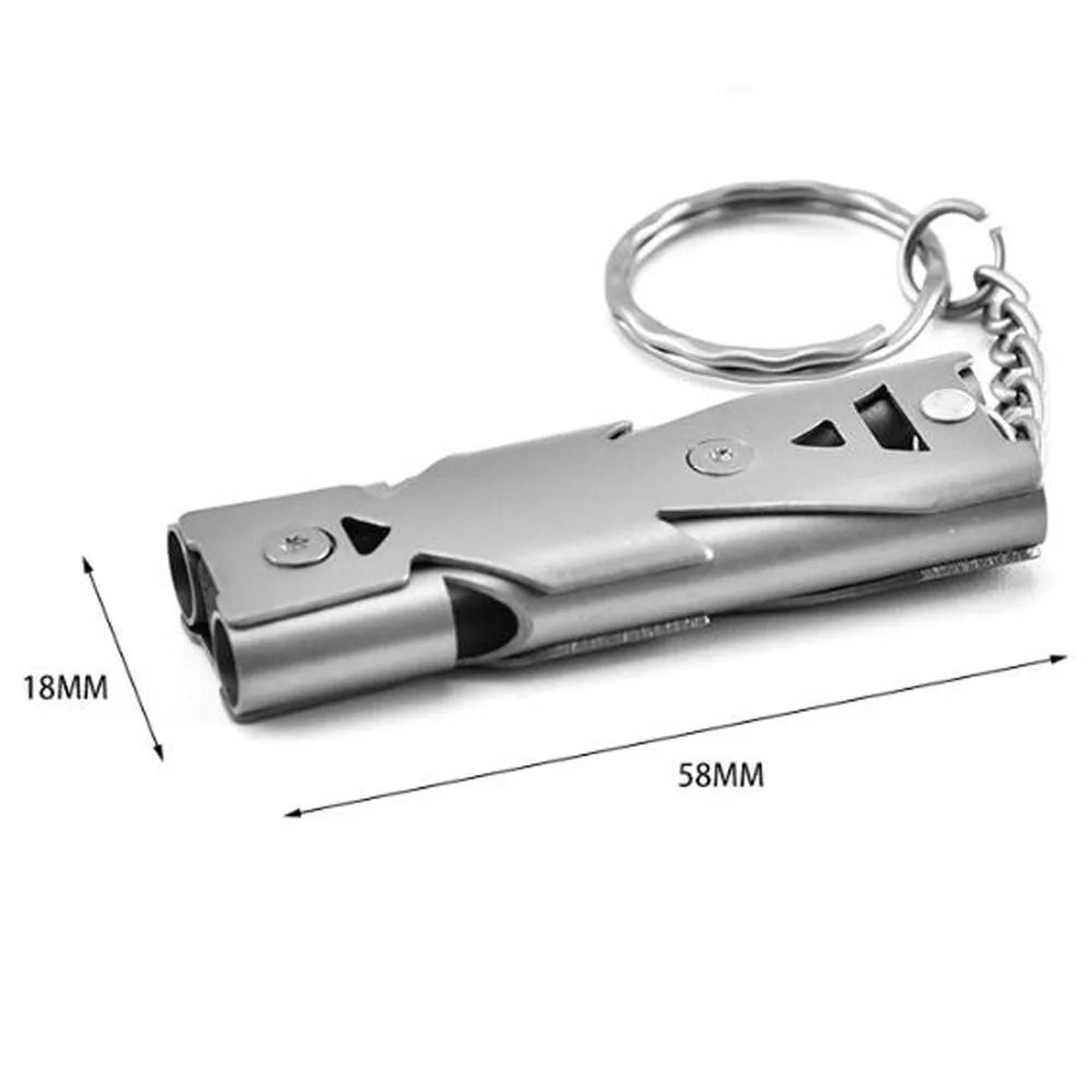 HighDecibel Double Pipe Survival Whistle 4
