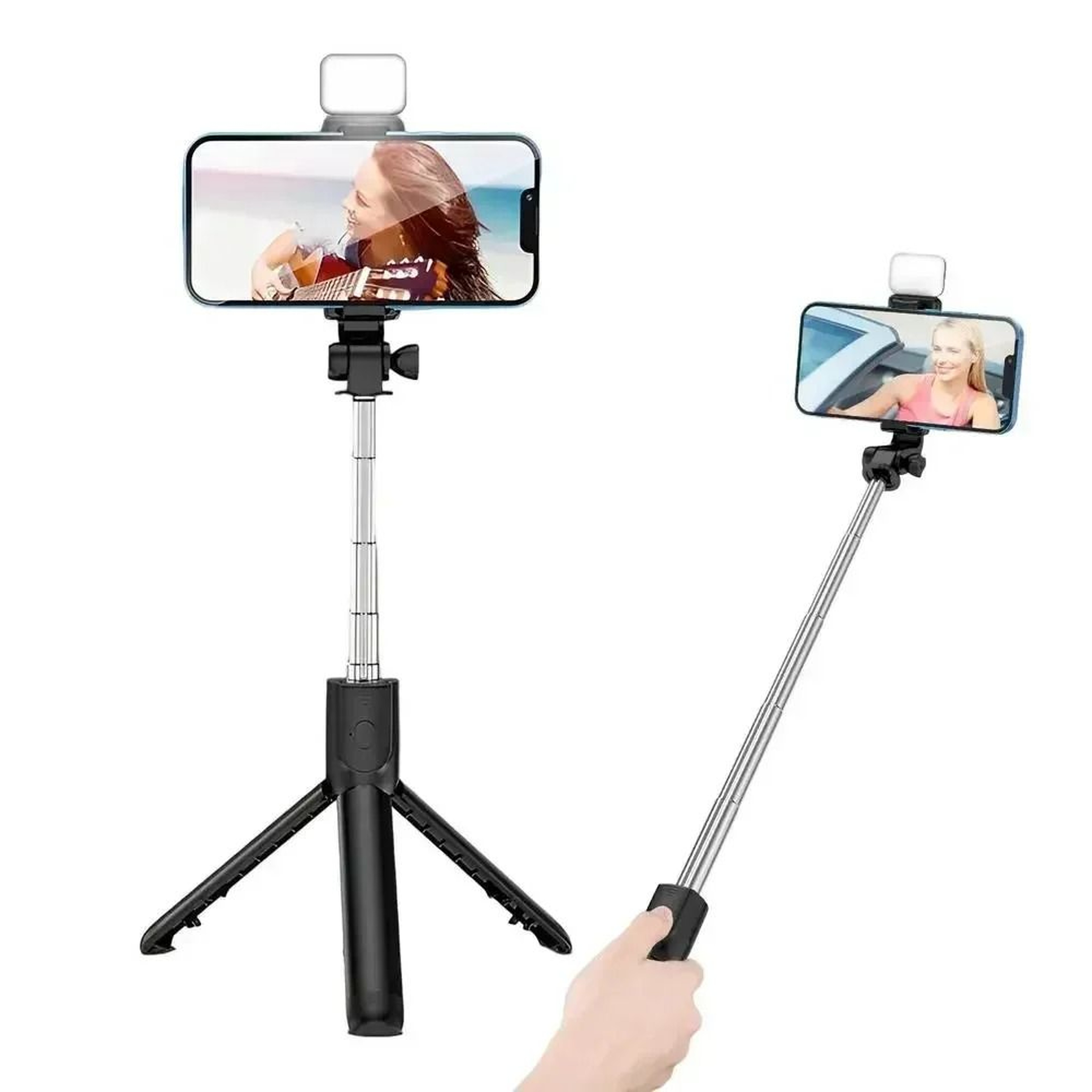 360 Rotation Selfie Stick  Tripod Stand 0
