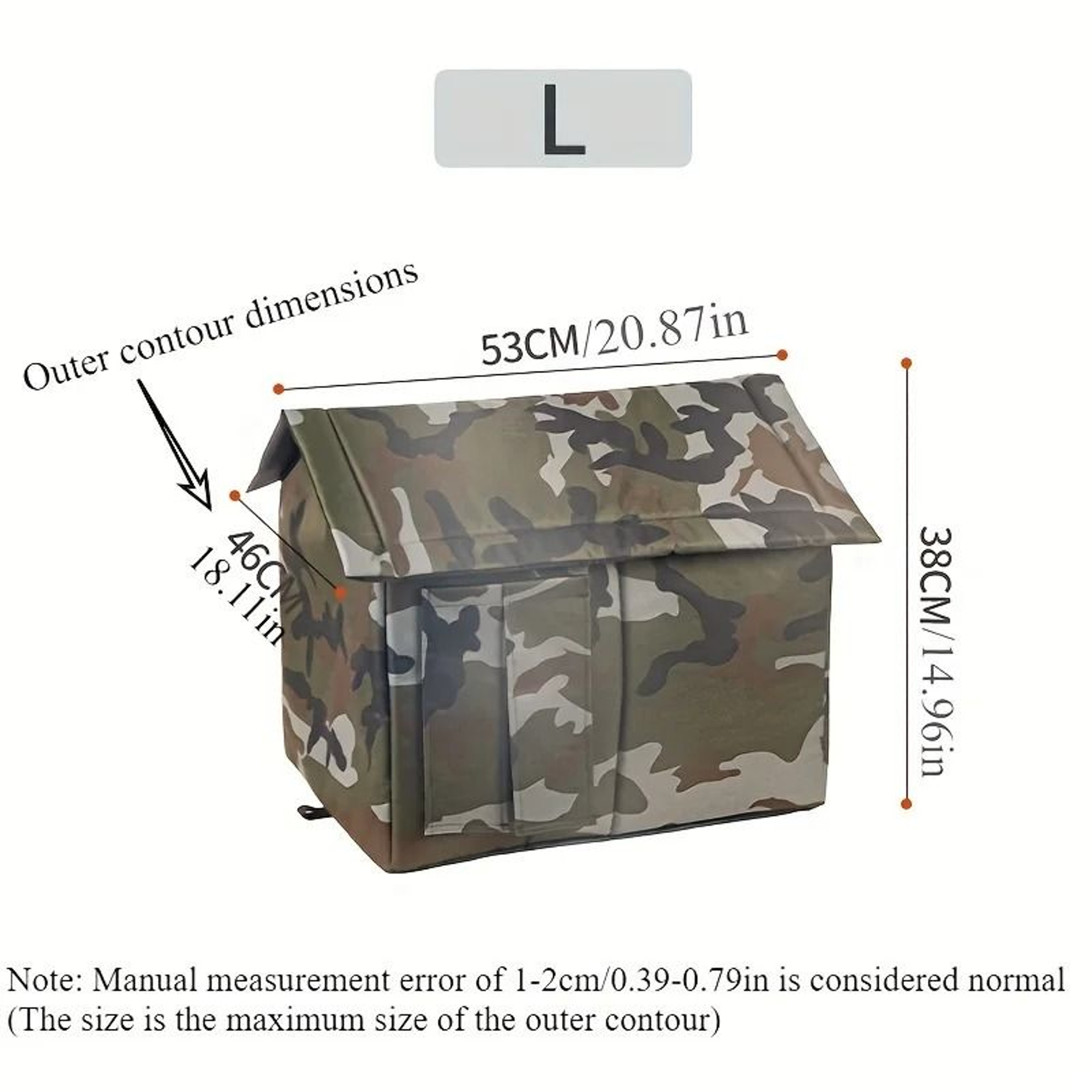 Outdoor Camouflage Cat House  AllWeather Nest 1