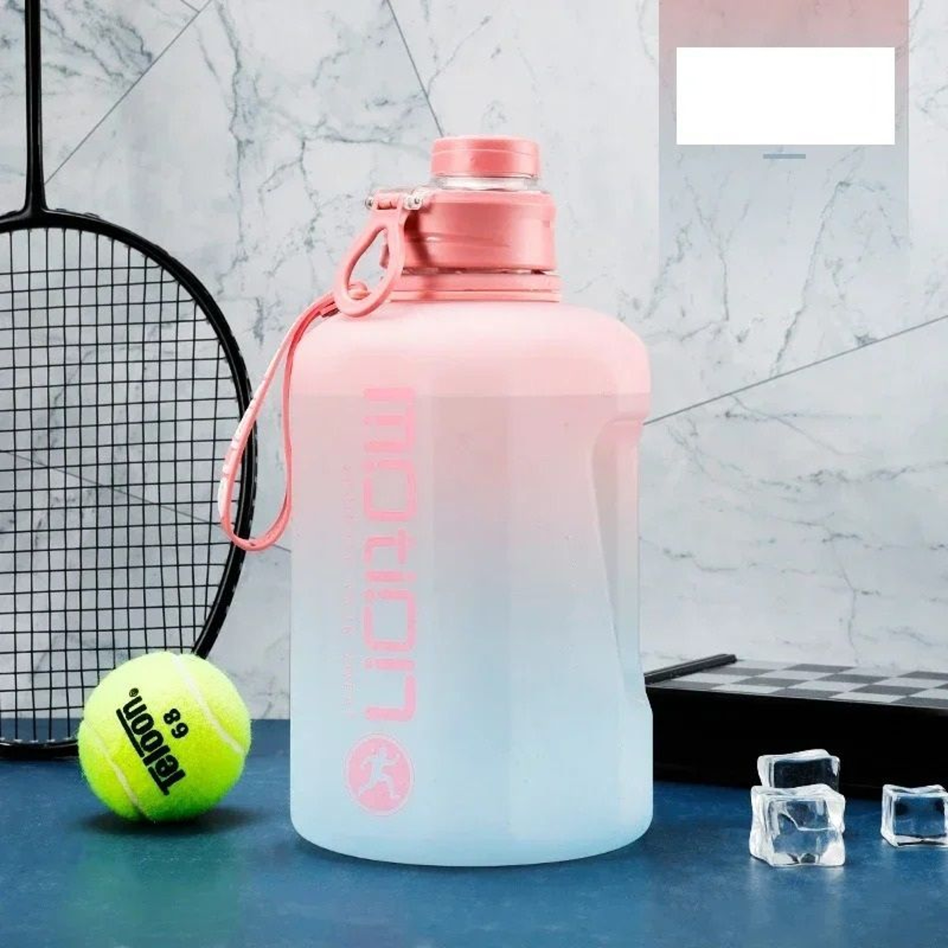 Large Capacity Gradient Sports Water Bottle 8