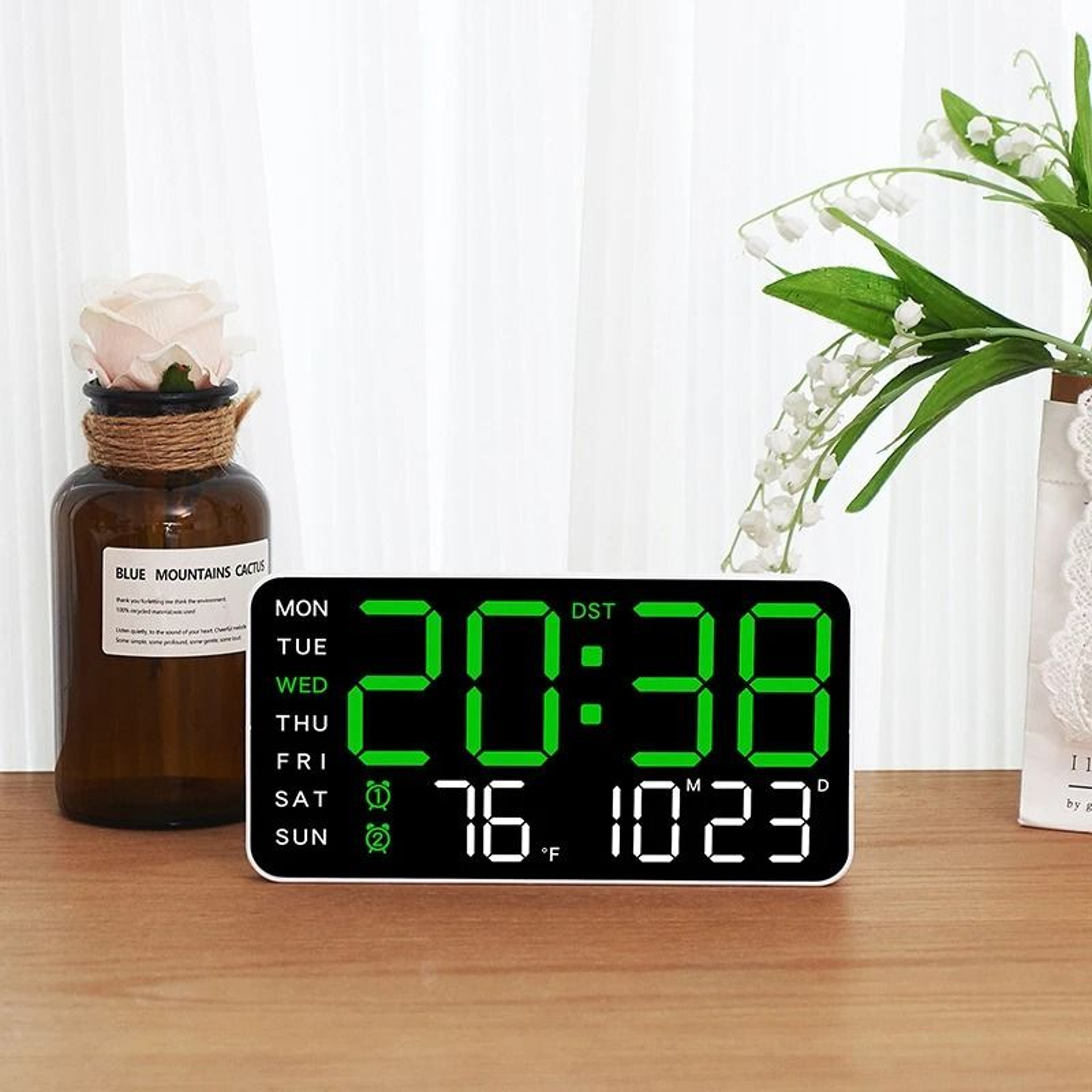 Large Digital LED Wall  Table Clock 4