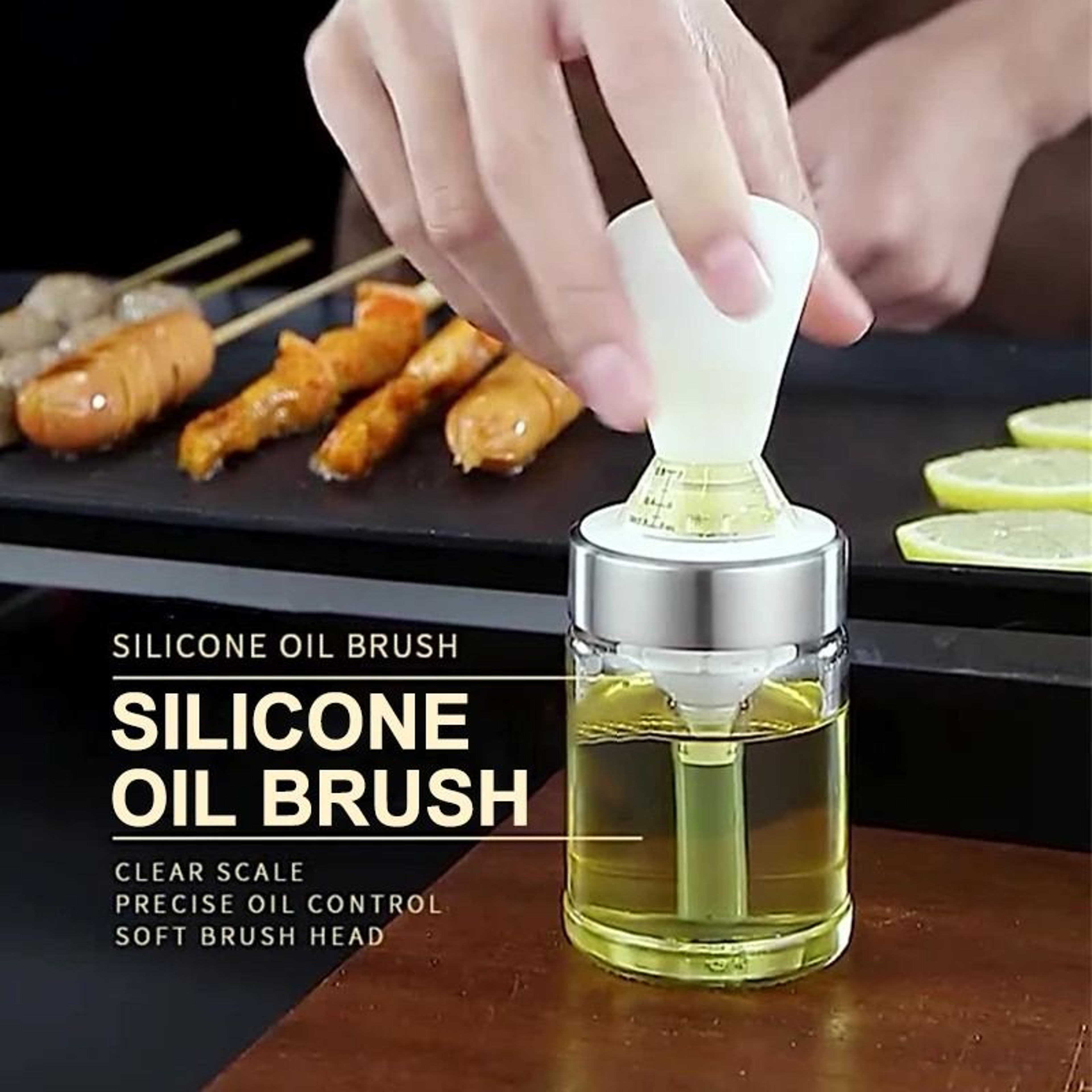 Silicone Oil Bottle  Integrated Basting Brush 4