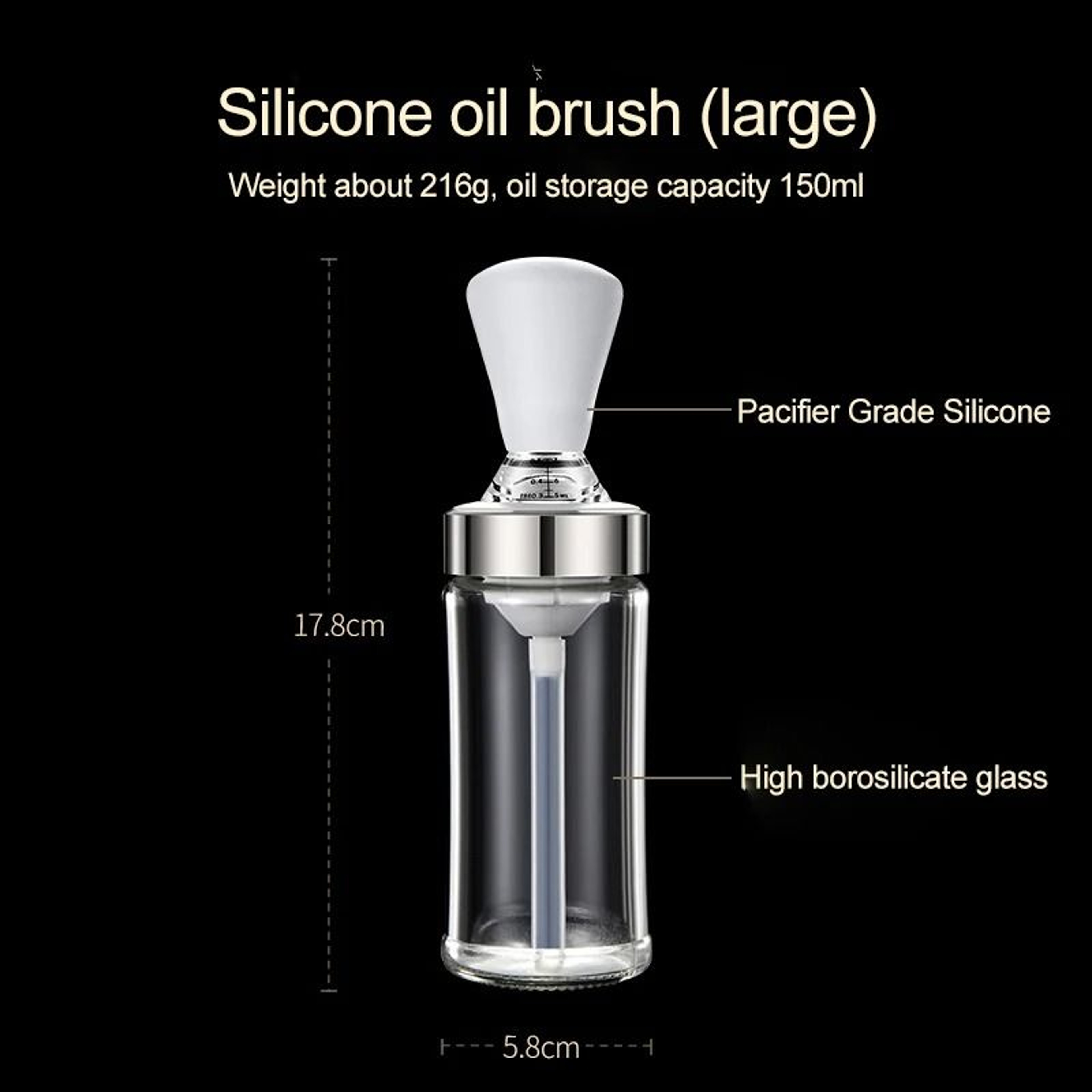 Silicone Oil Bottle  Integrated Basting Brush 8