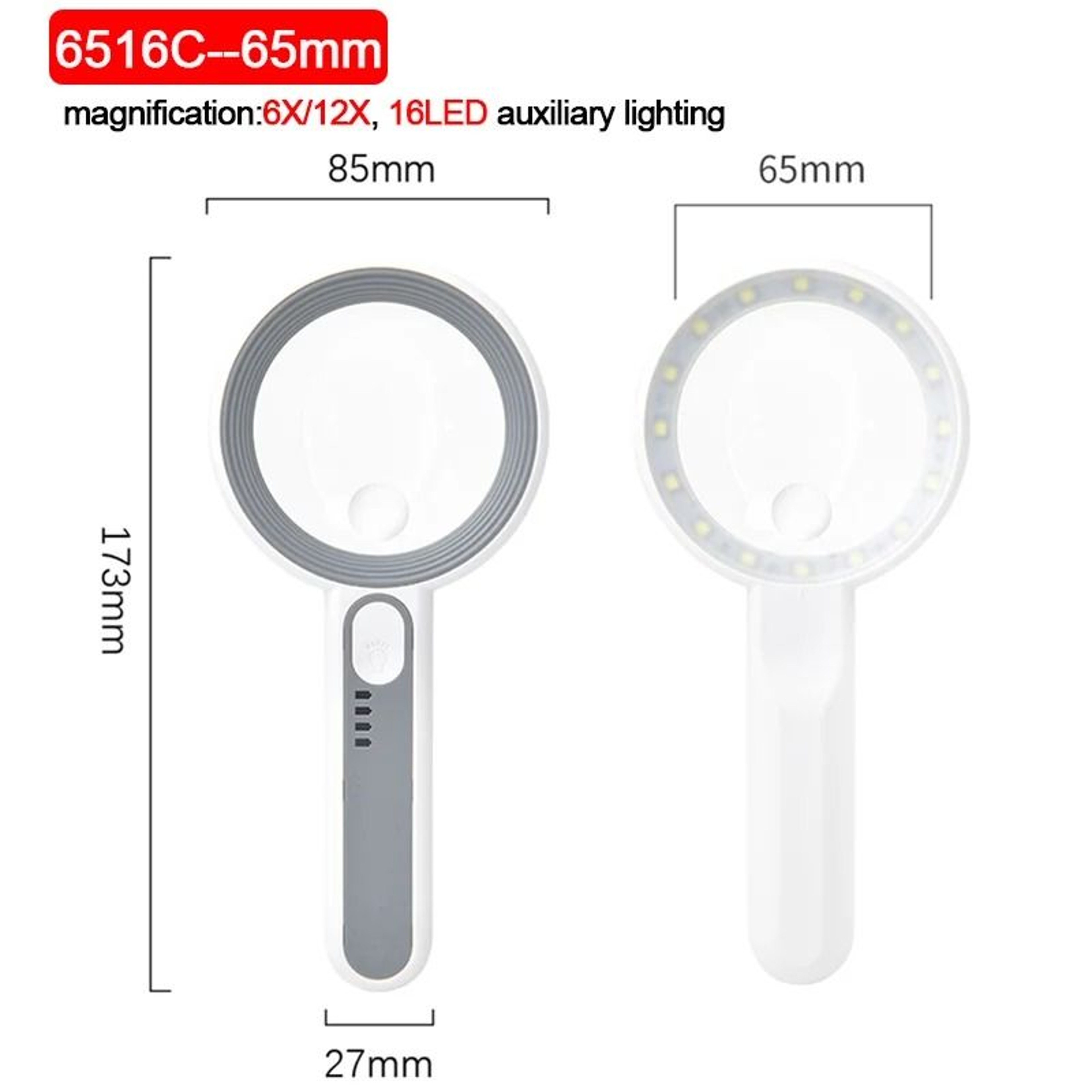 Illuminated Rechargeable Handheld Magnifier 8