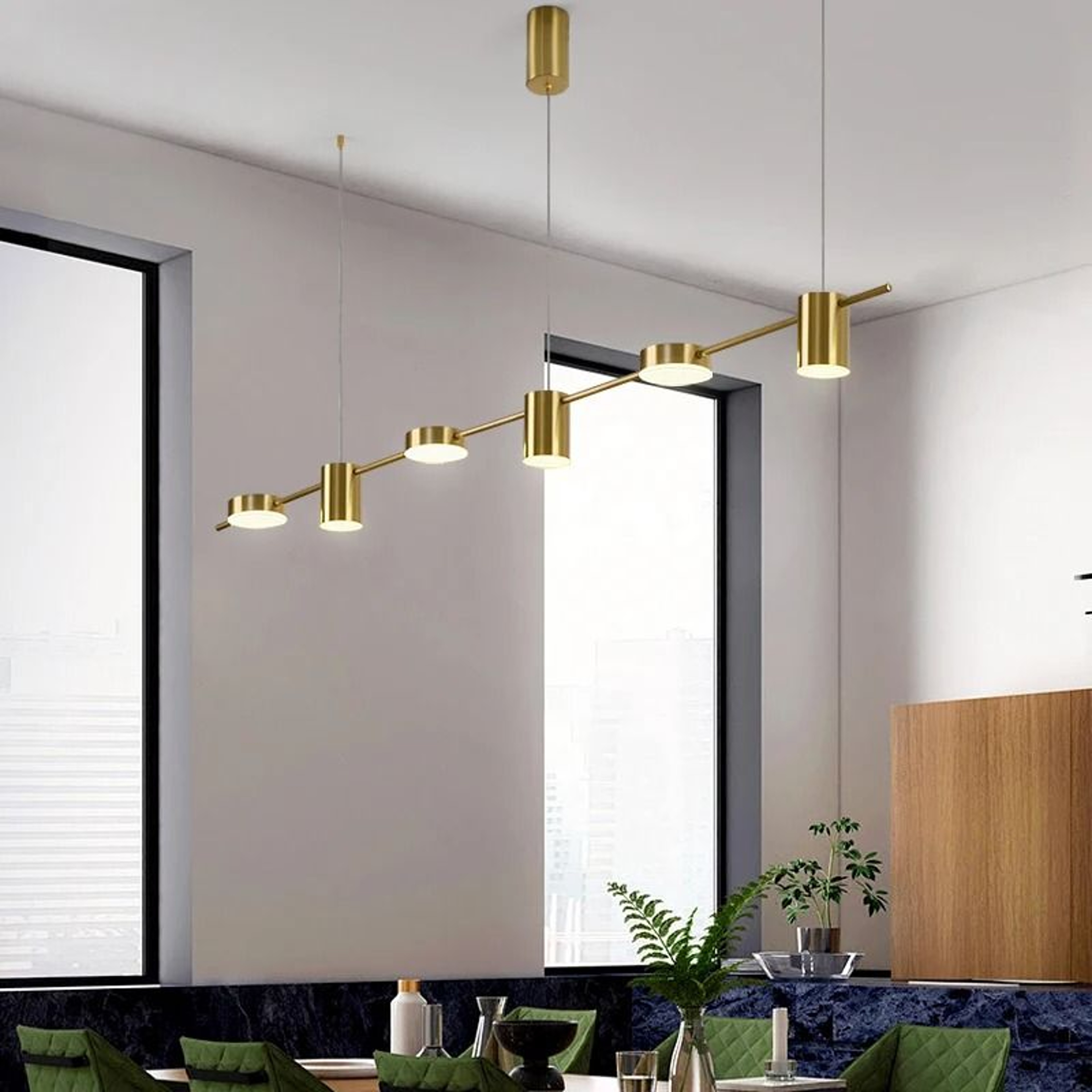 Luxury Golden Modern Hanging Chandelier 1