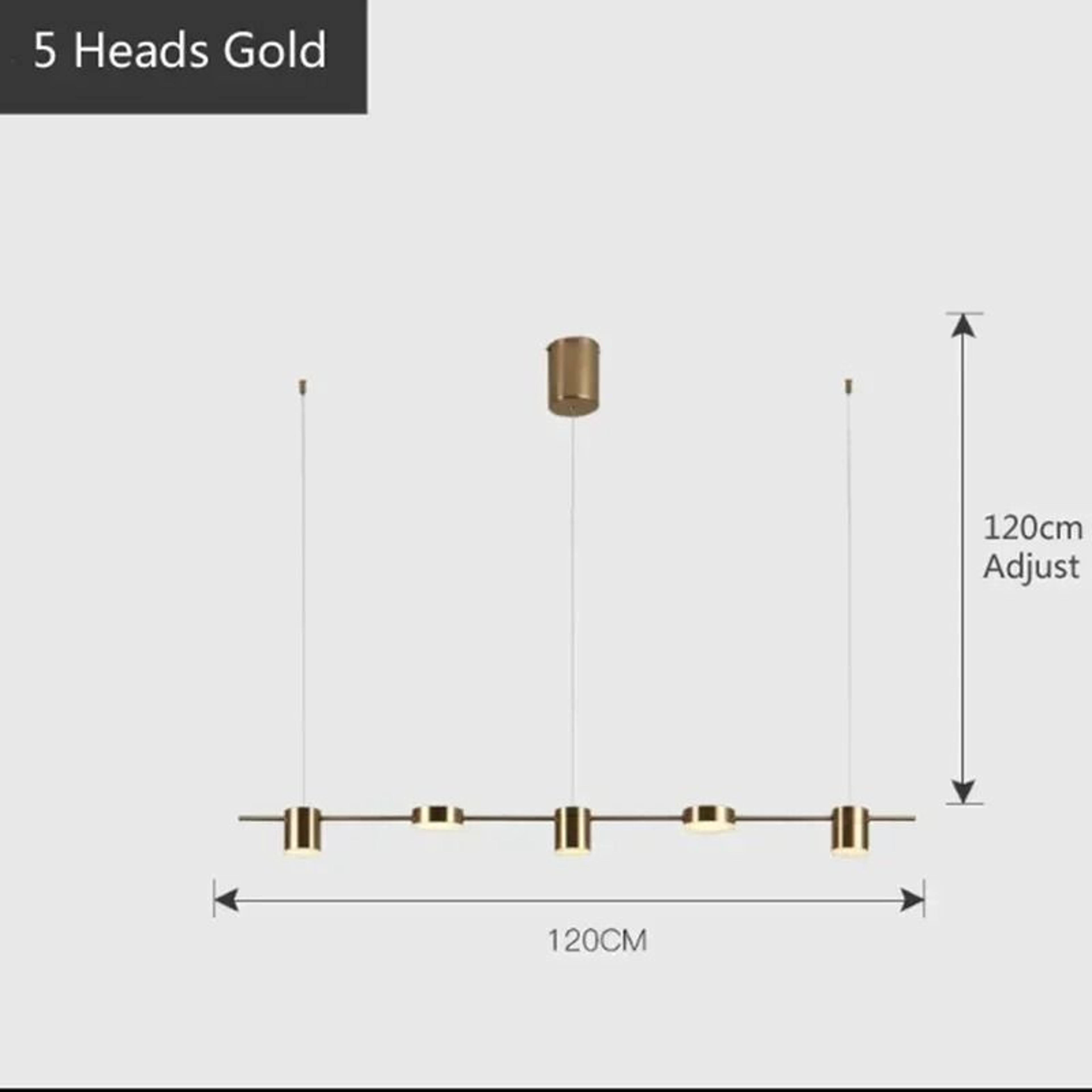 Luxury Golden Modern Hanging Chandelier 10