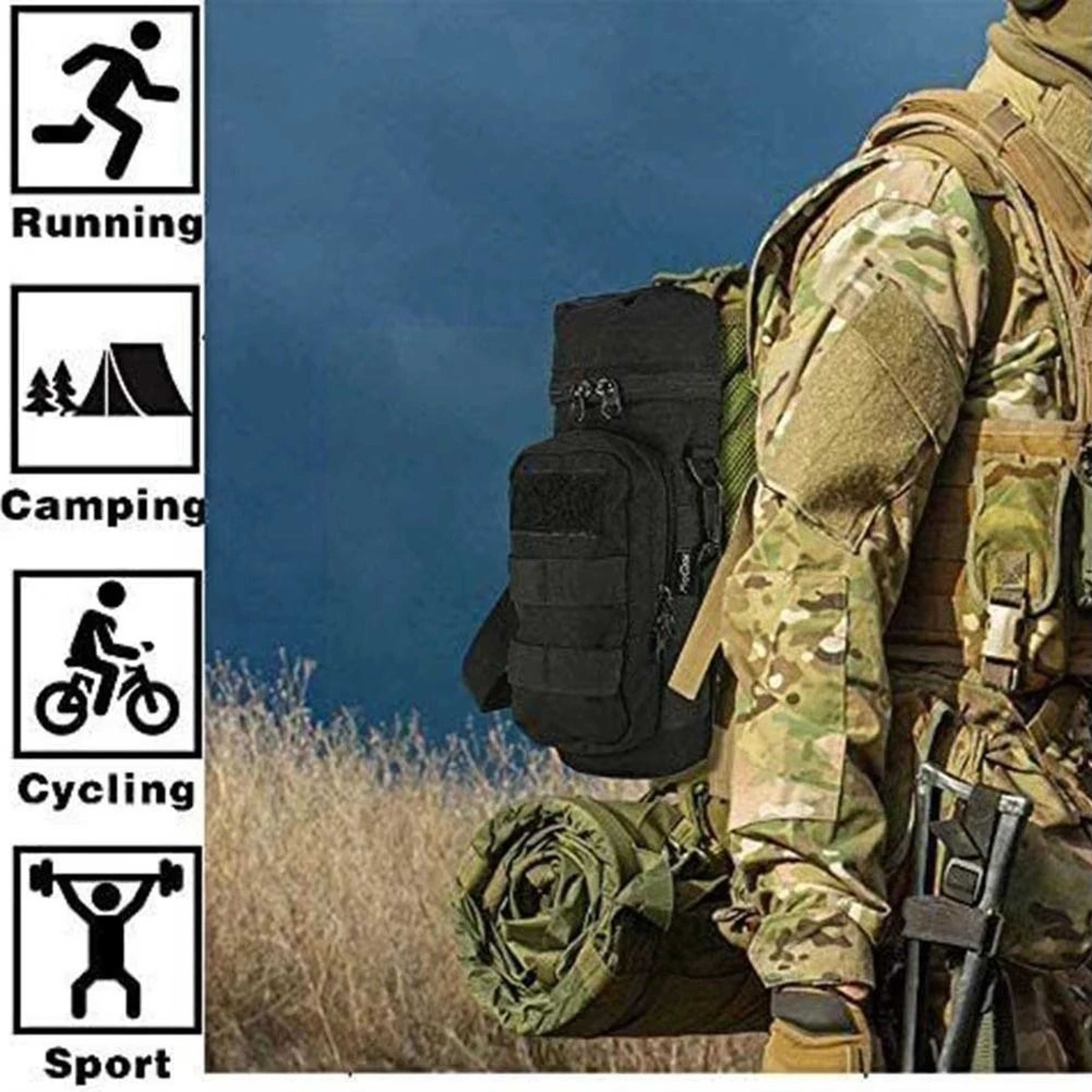Tactical MOLLE Water Bottle Carrier 5